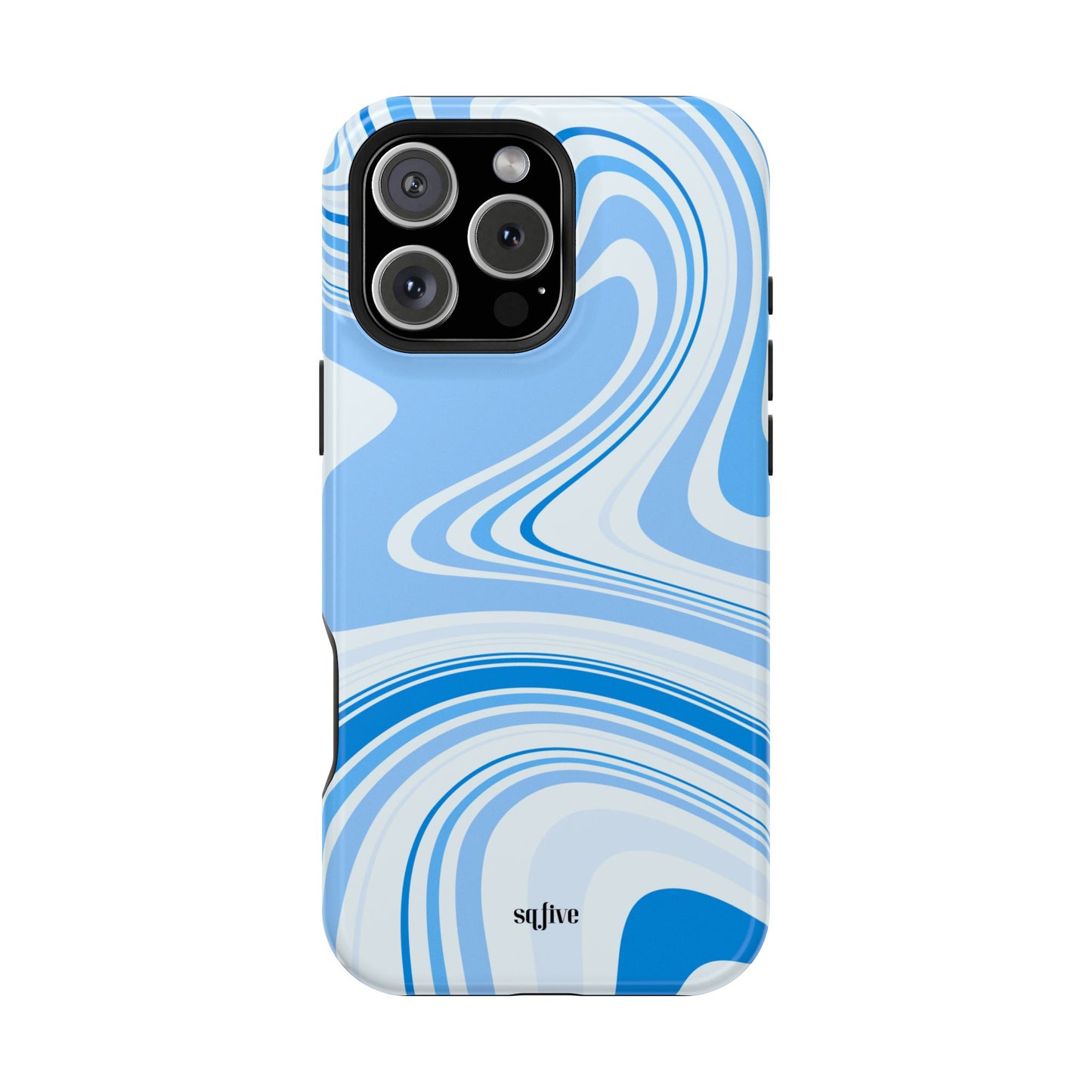 Blue Swirl Magnetic Tough Cases - iphone Magsafe Dual layer case for extra durability