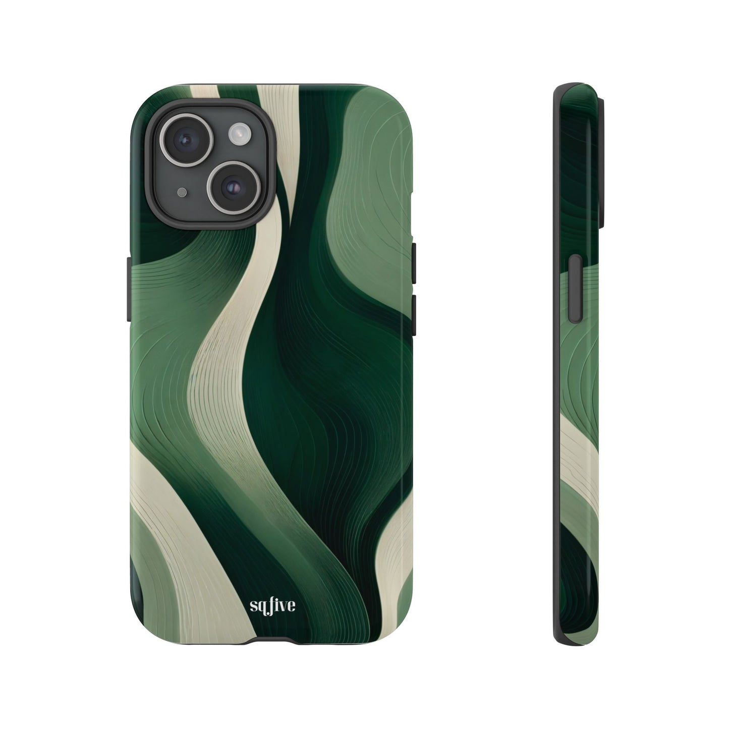 Green Abstract Tough Cases