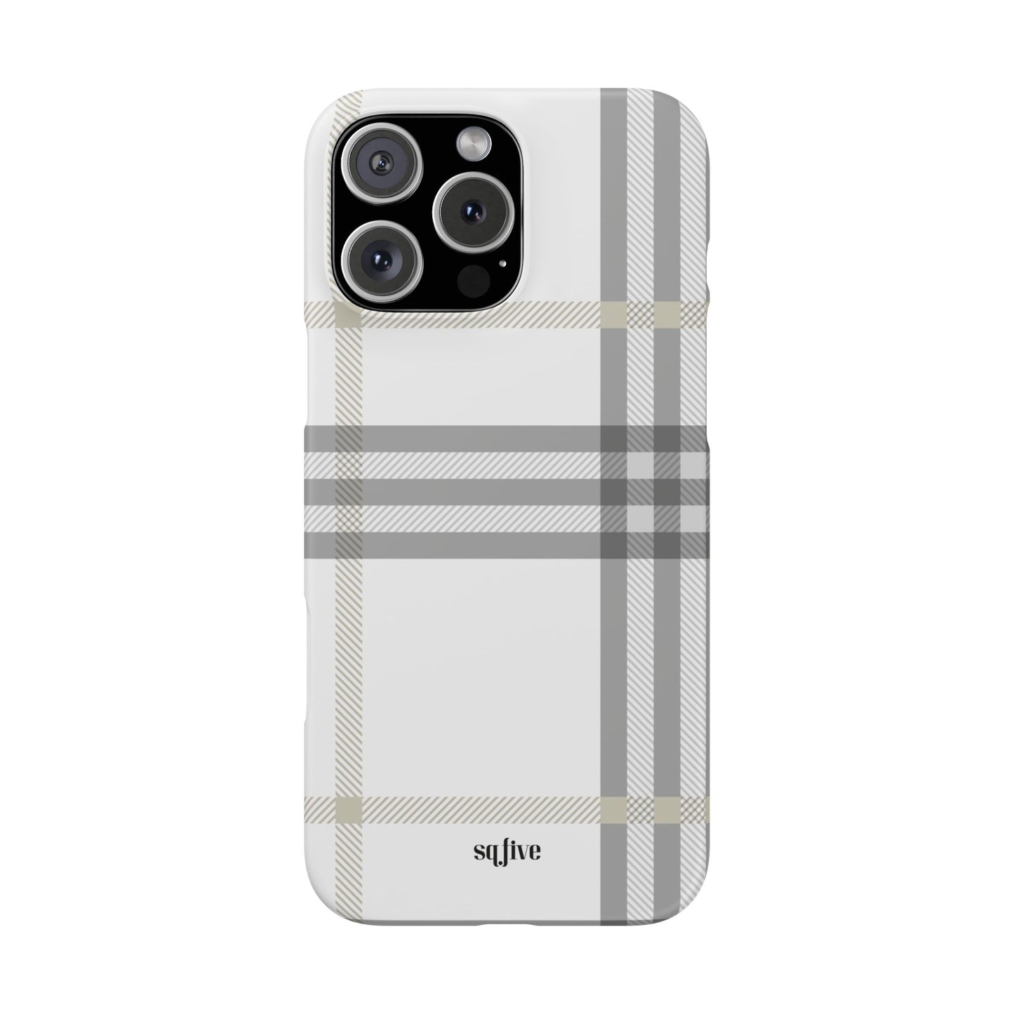 Grey Check Snap Cases