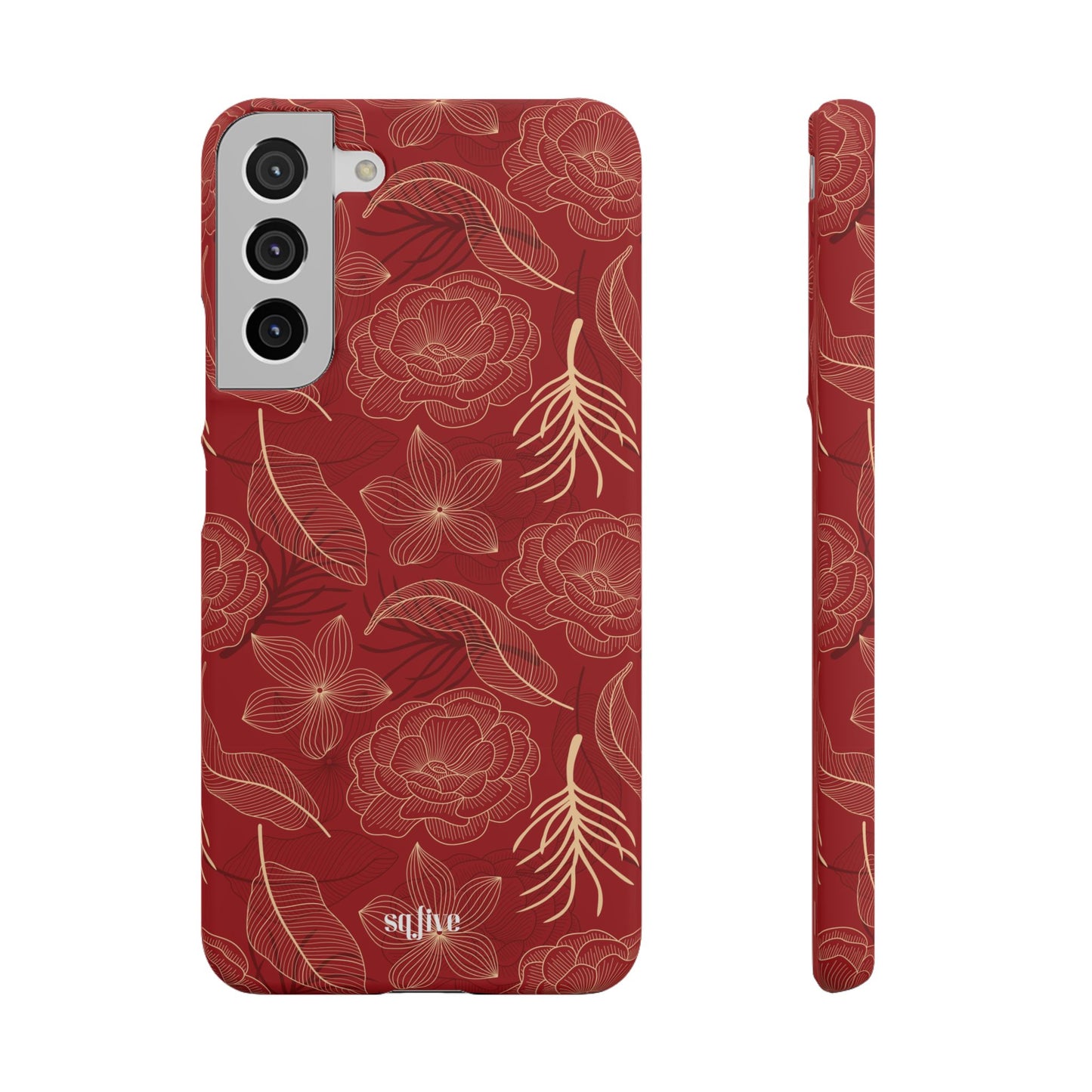 Red floral case