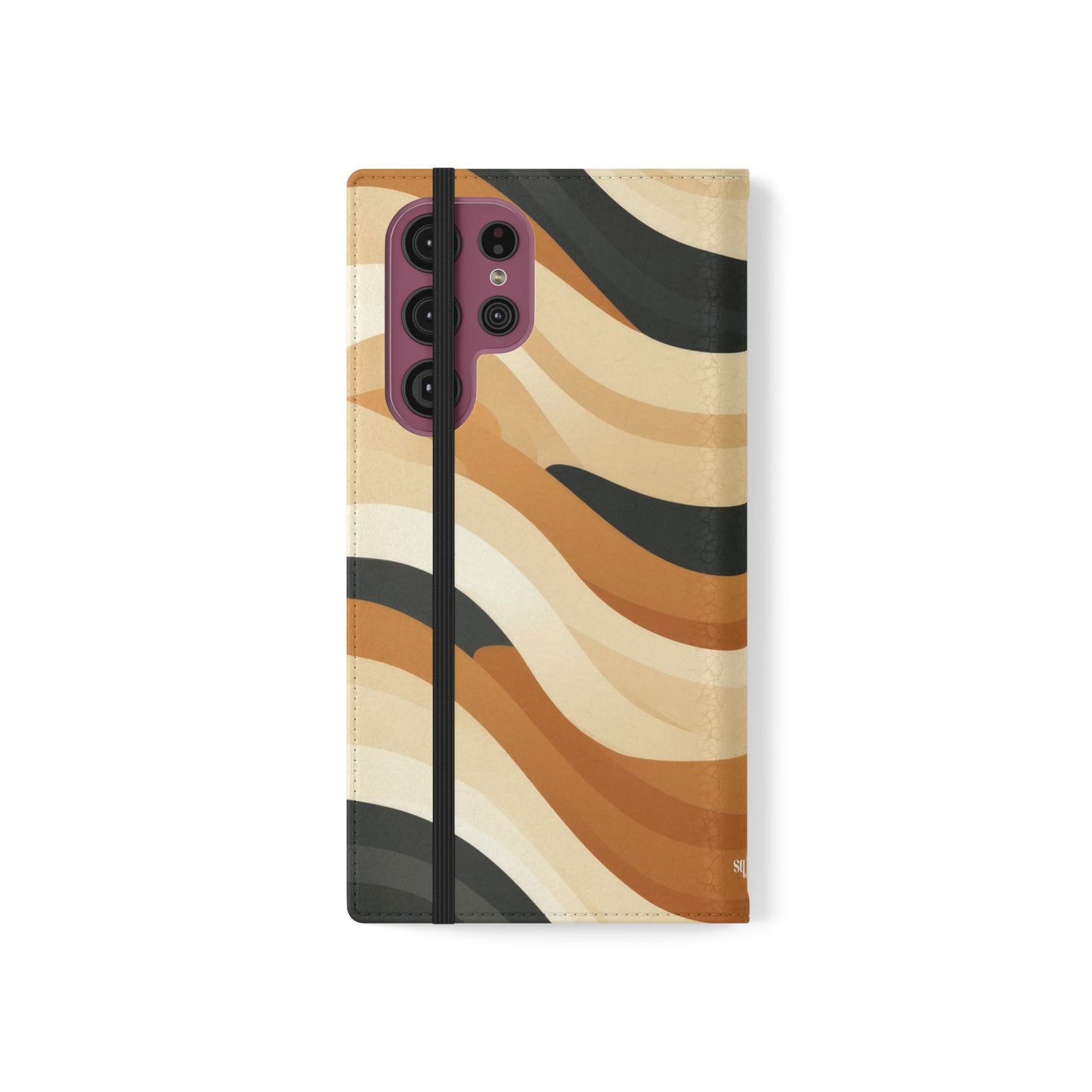 Brown Geometric Pattern Flip Cases