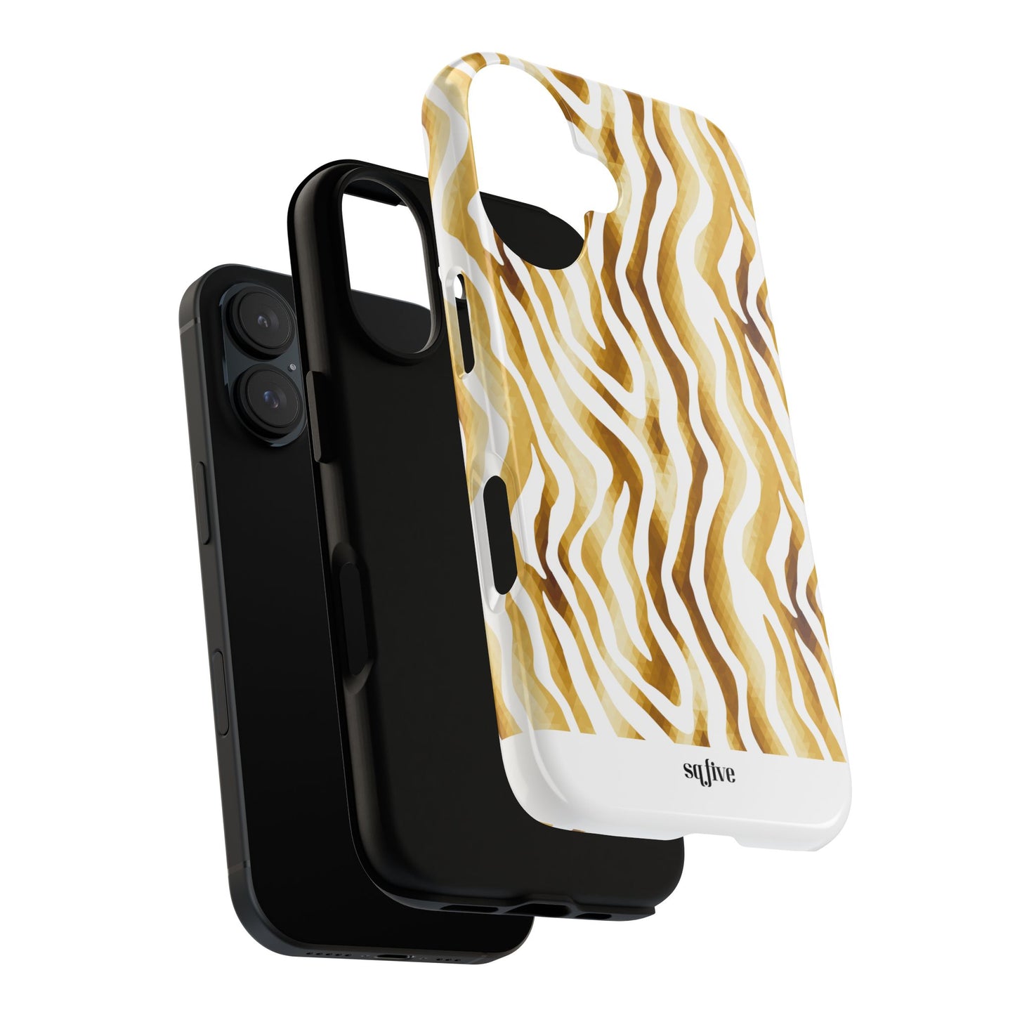 Golden Wavy Tough Cases