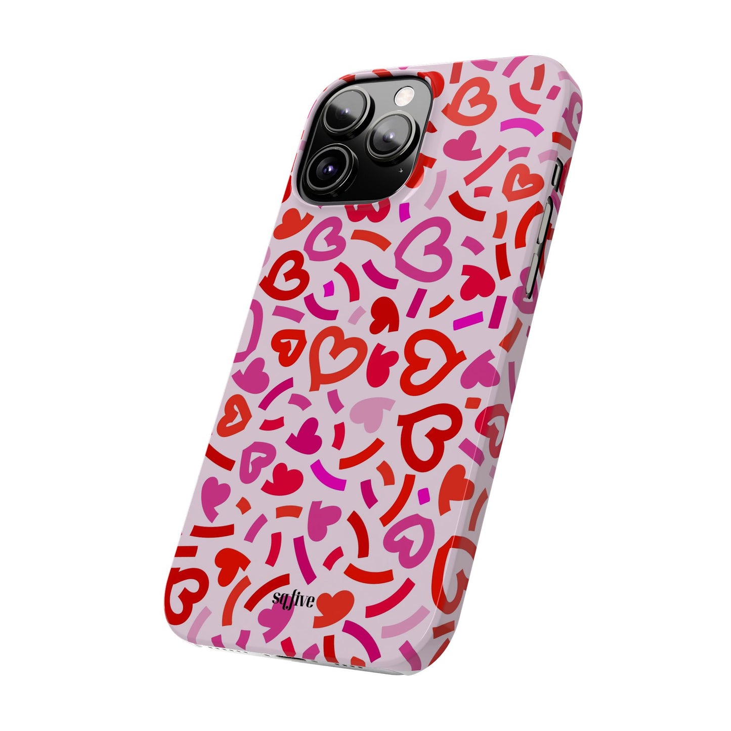 Hearts Slim Phone Cases - iPhone 16 15 14 13 12 | Samsung