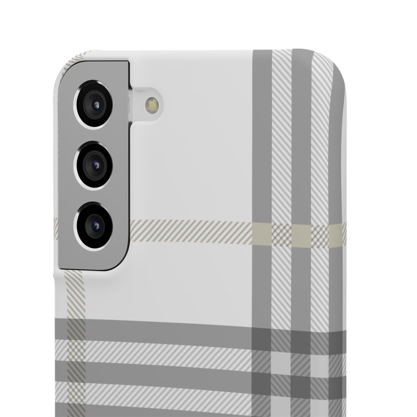 Grey Check Snap Cases