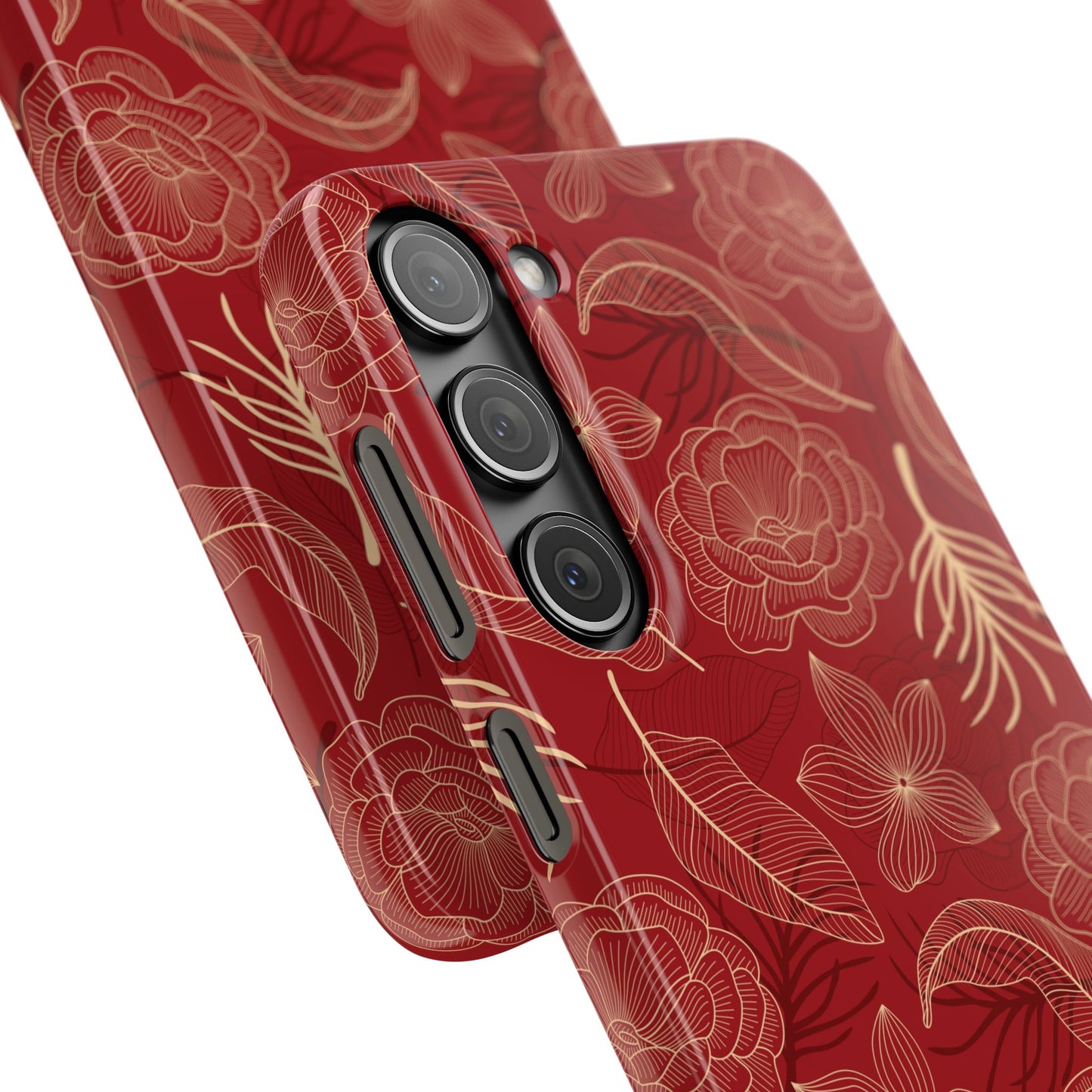 Red floral case