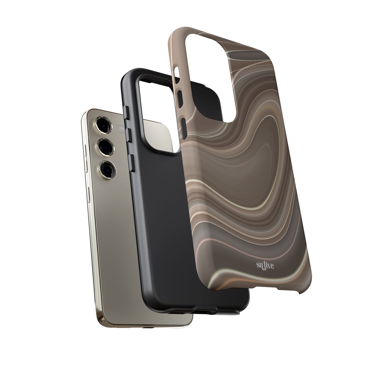 Brown Wavy Tough Cases