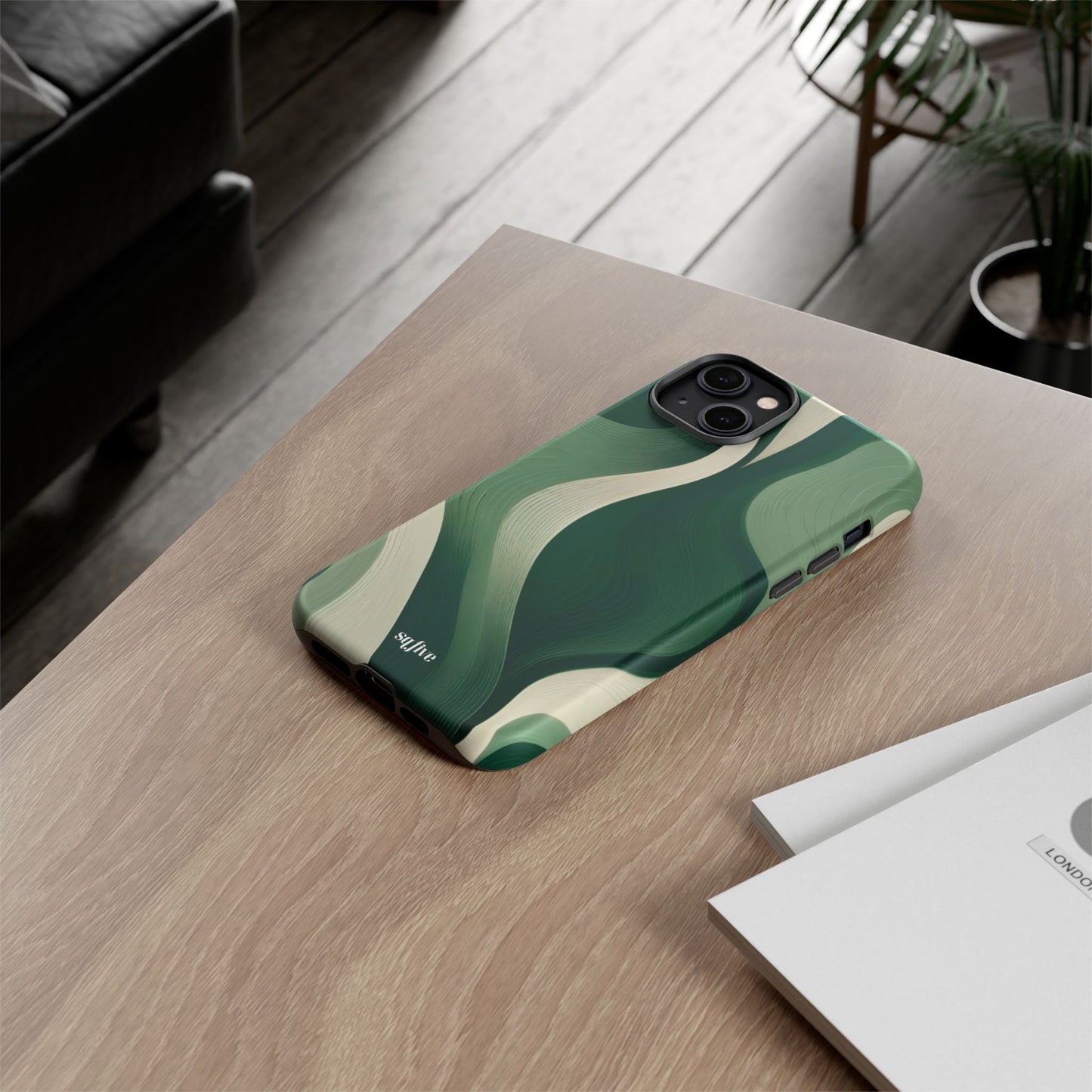 Green Abstract Tough Cases