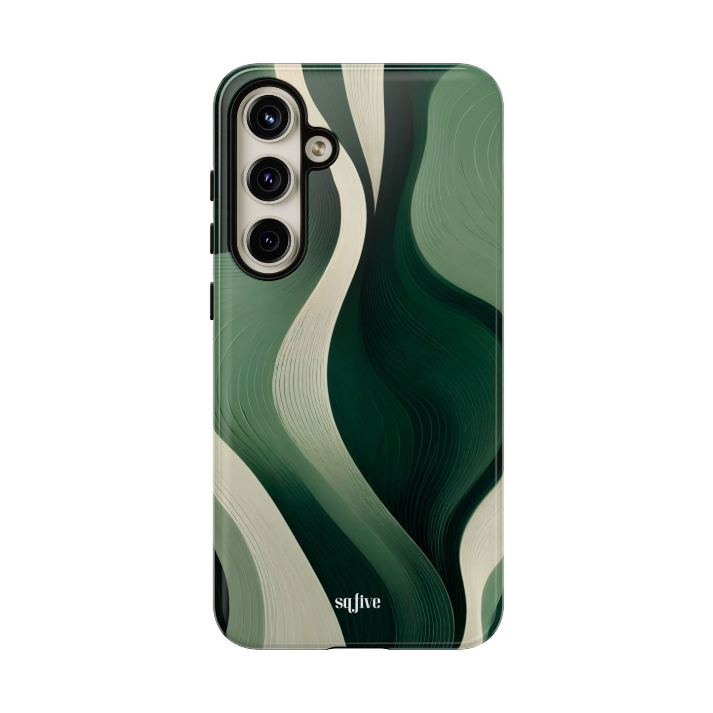 Green Abstract Tough Cases