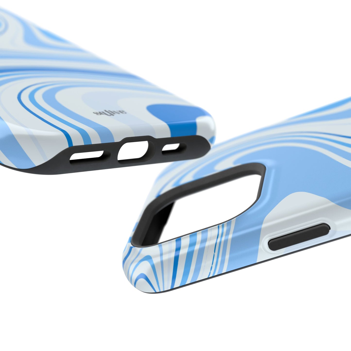 Blue Swirl Magnetic Tough Cases - iphone Magsafe Dual layer case for extra durability