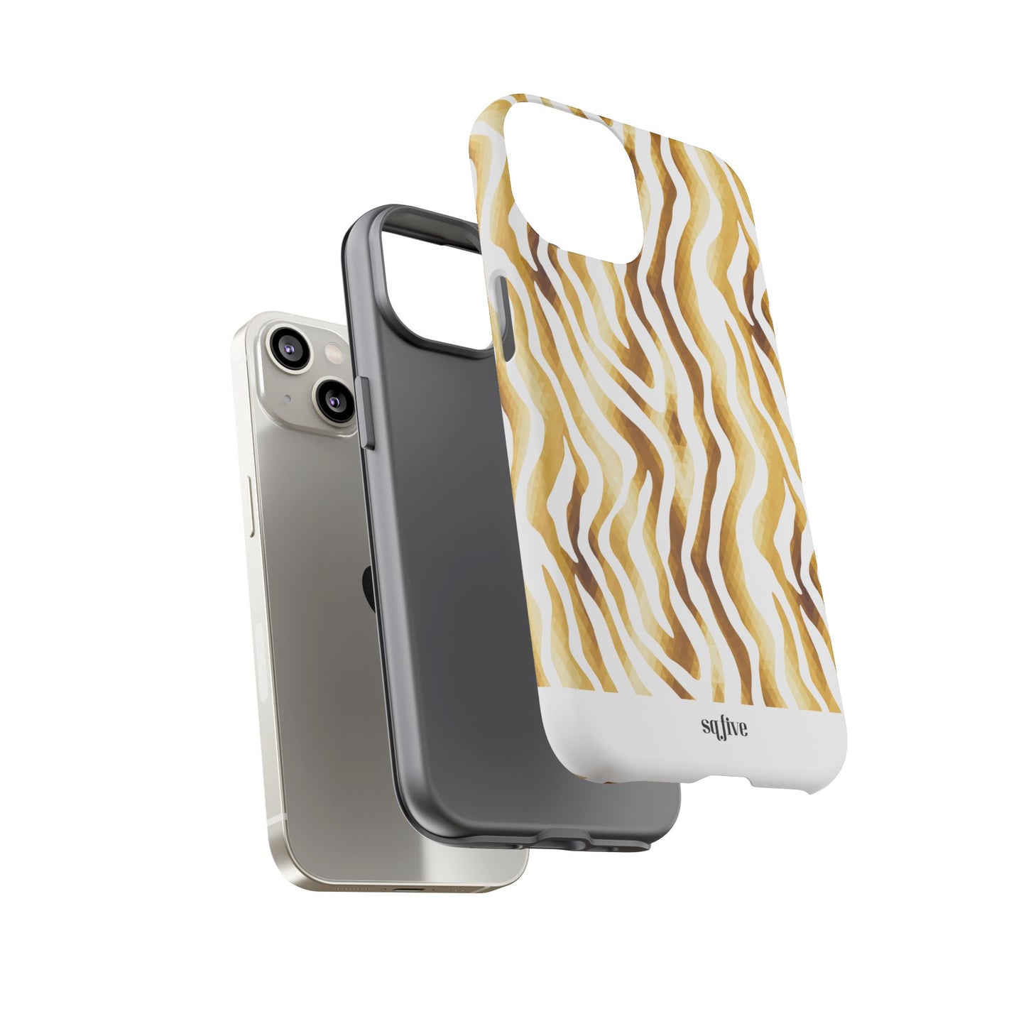 Golden Wavy Tough Cases