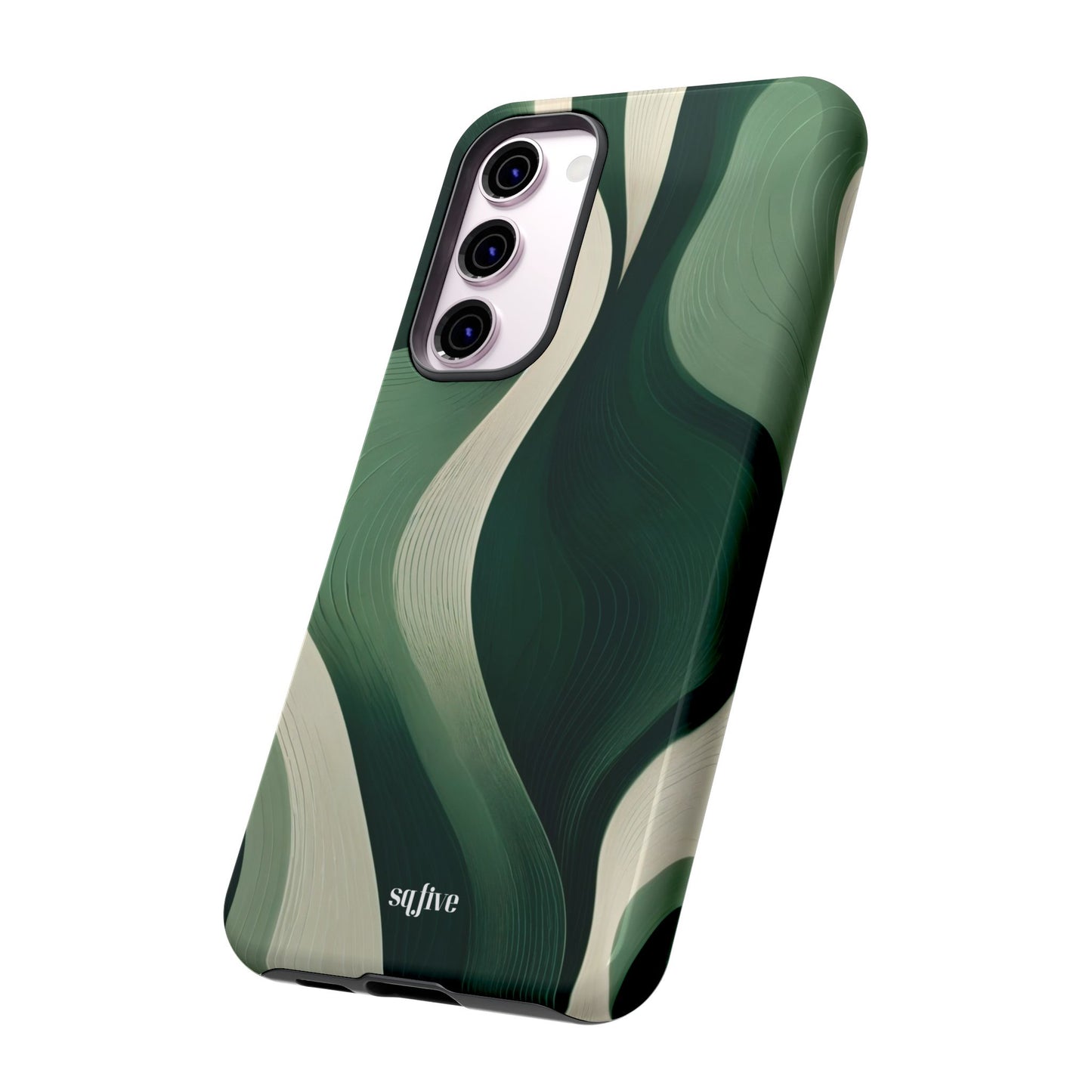 Green Abstract Tough Cases