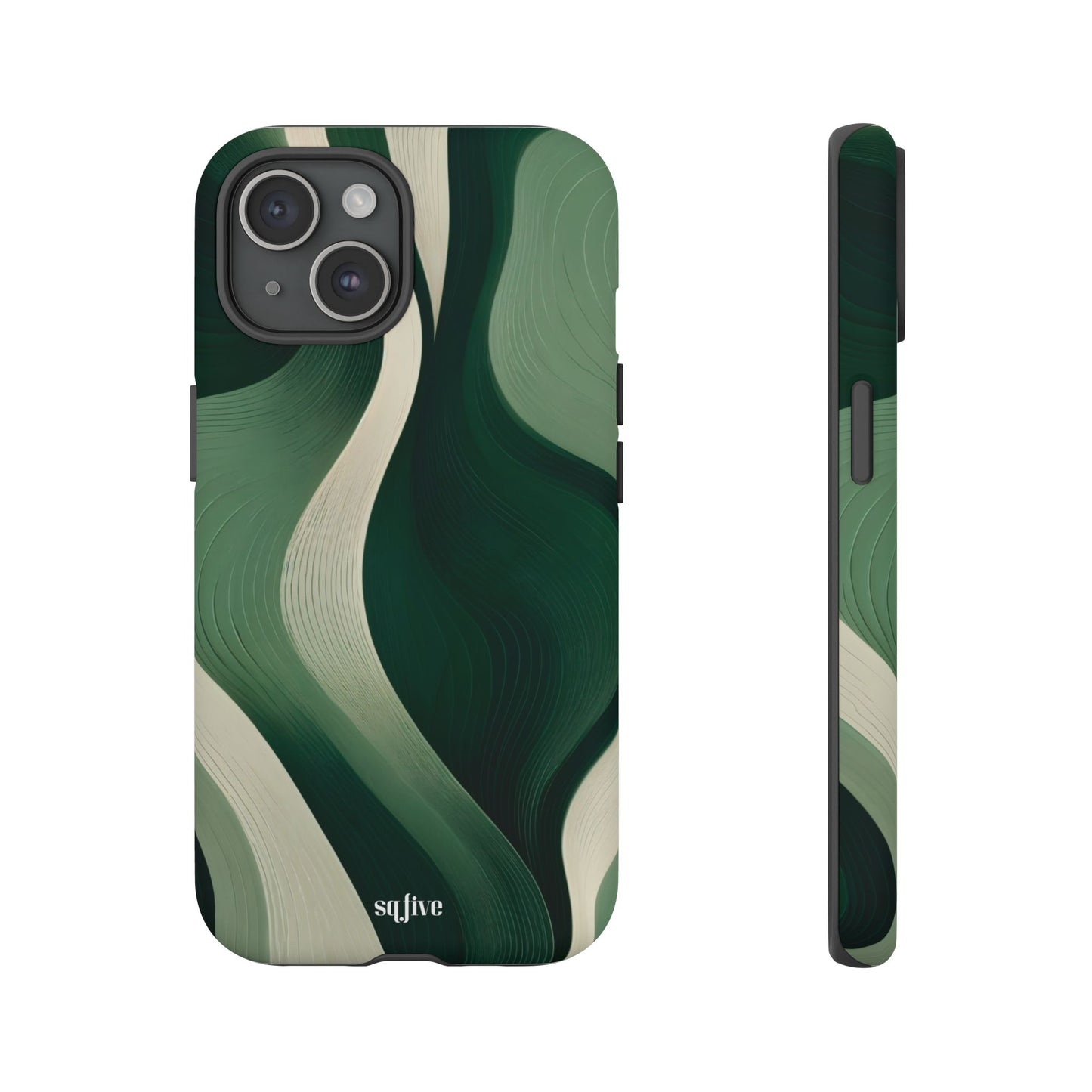 Green Abstract Tough Cases