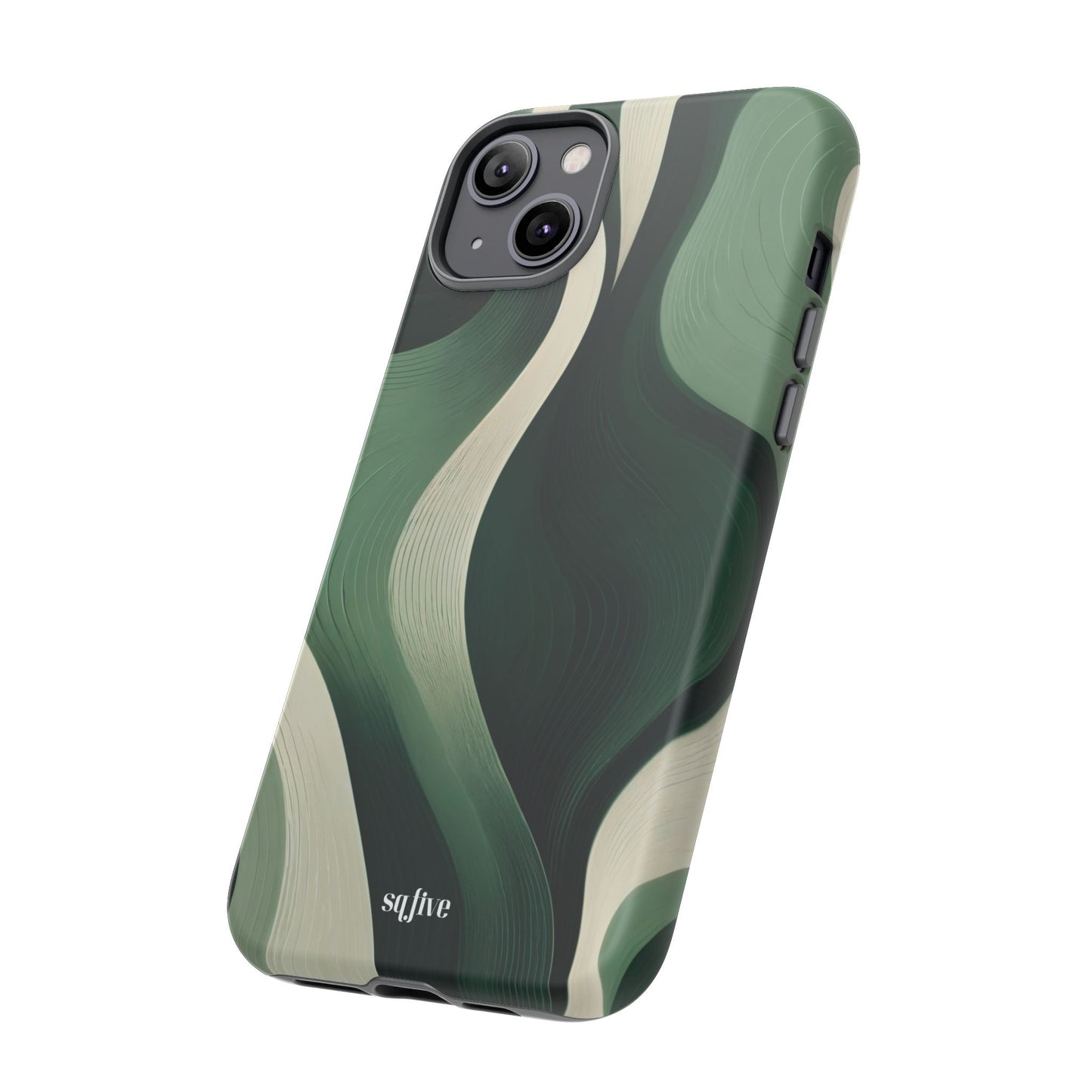 Green Abstract Tough Cases