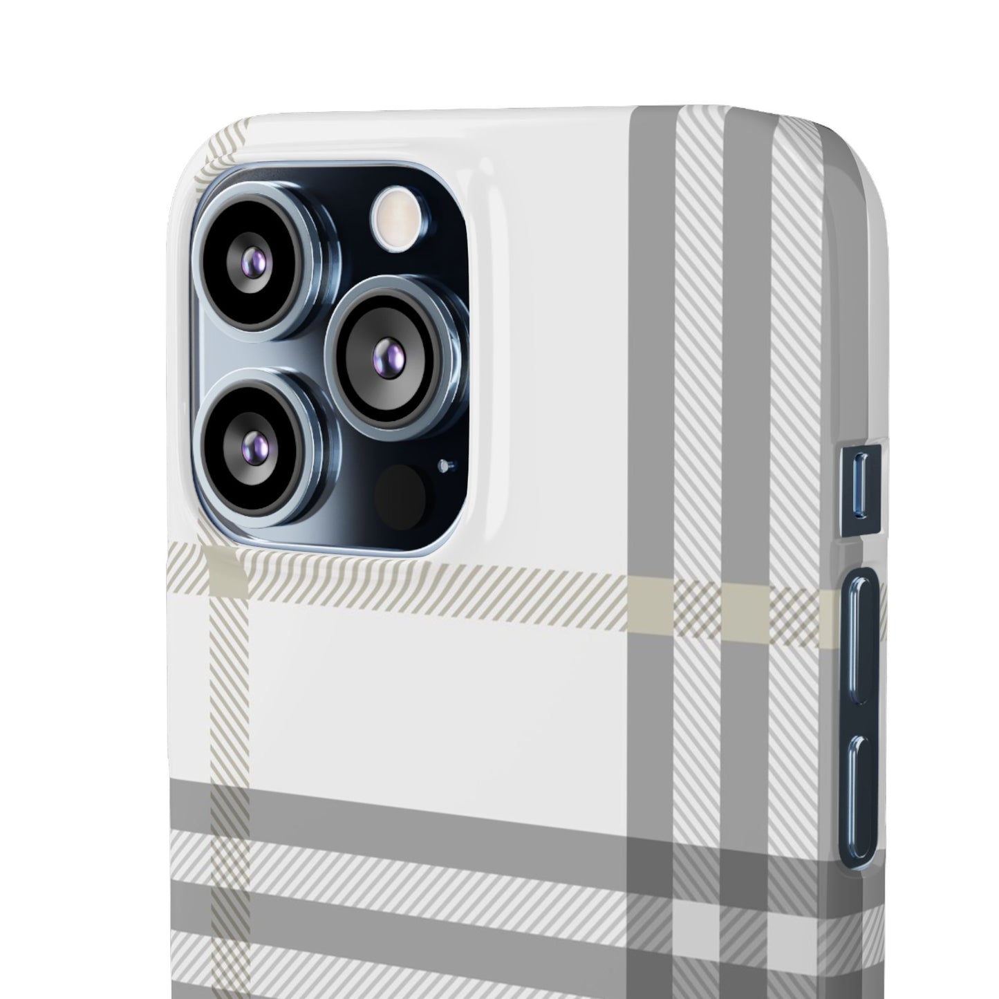 Grey Check Snap Cases