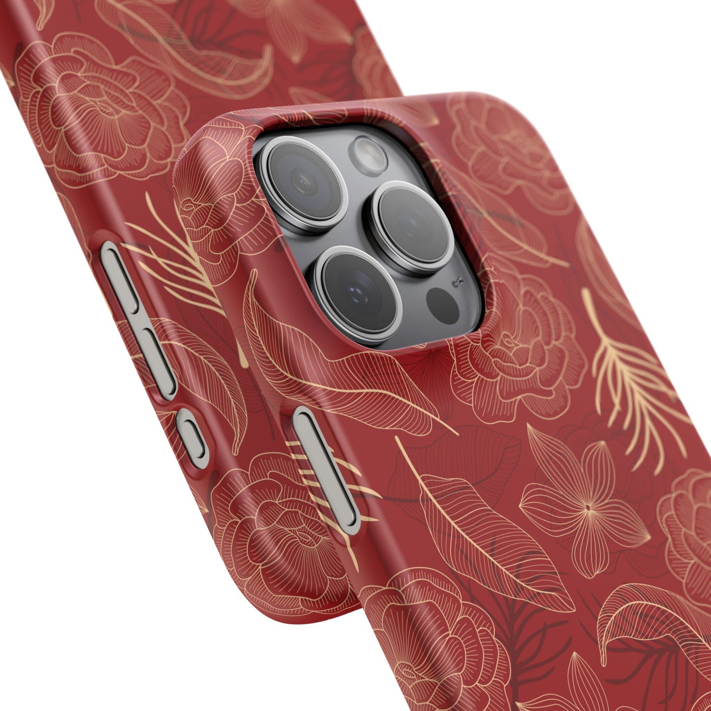 Red floral case