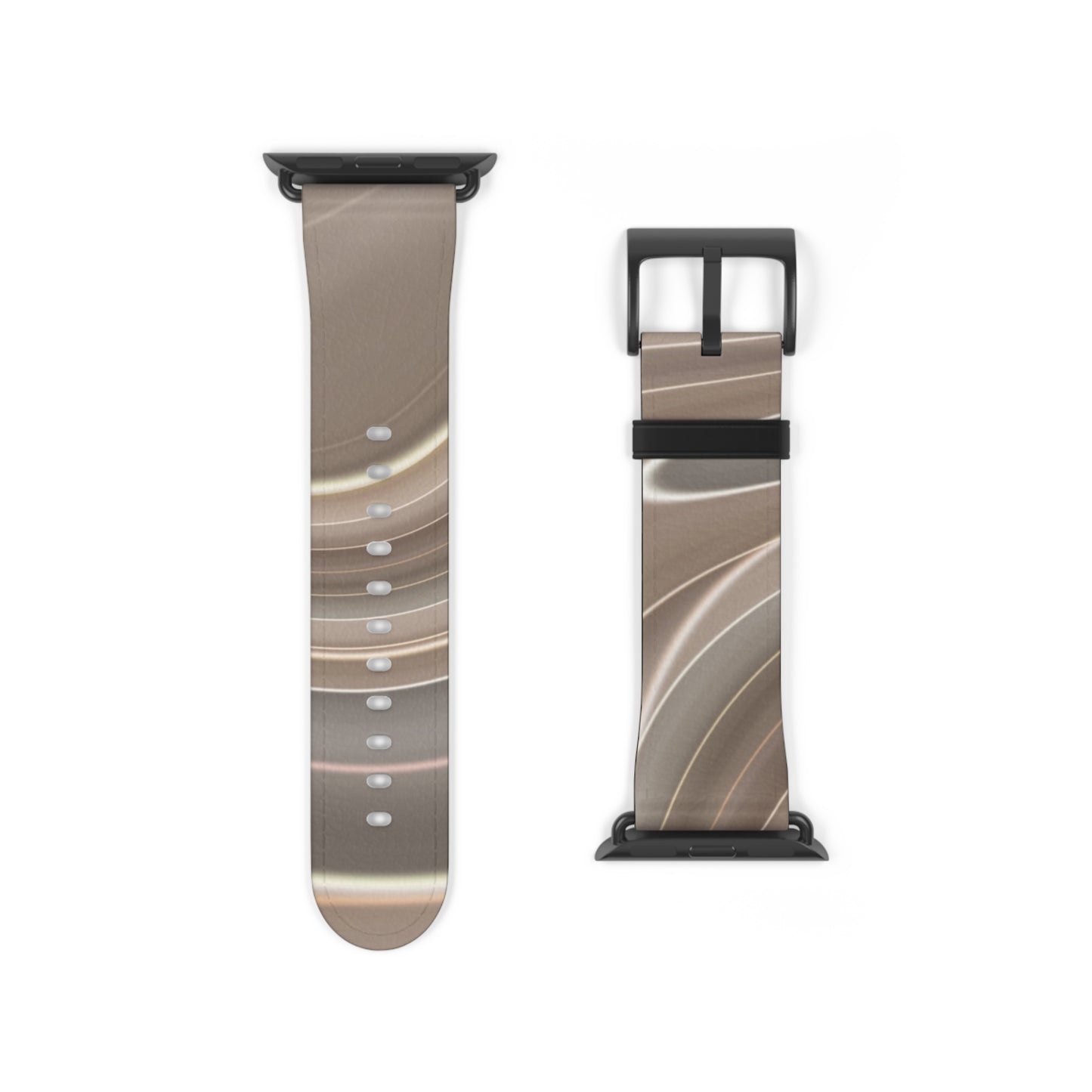 Brown Wavy Trendy Watch Band