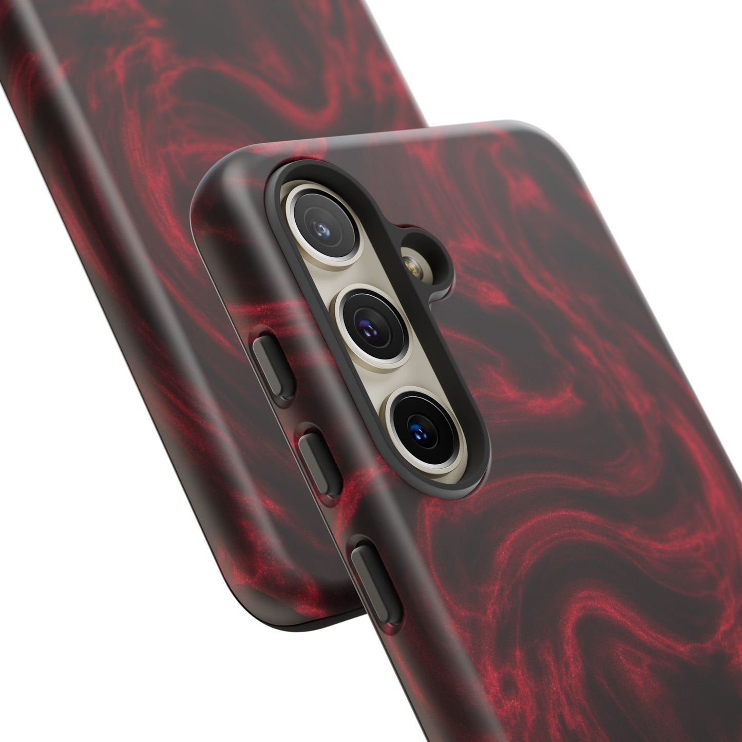 Red Wavy pattern Tough Cases