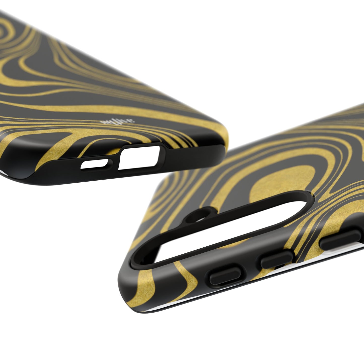 Black Yellow Wavy Tough Cases