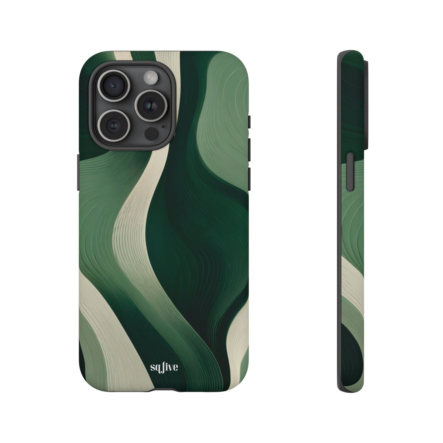 Green Abstract Tough Cases