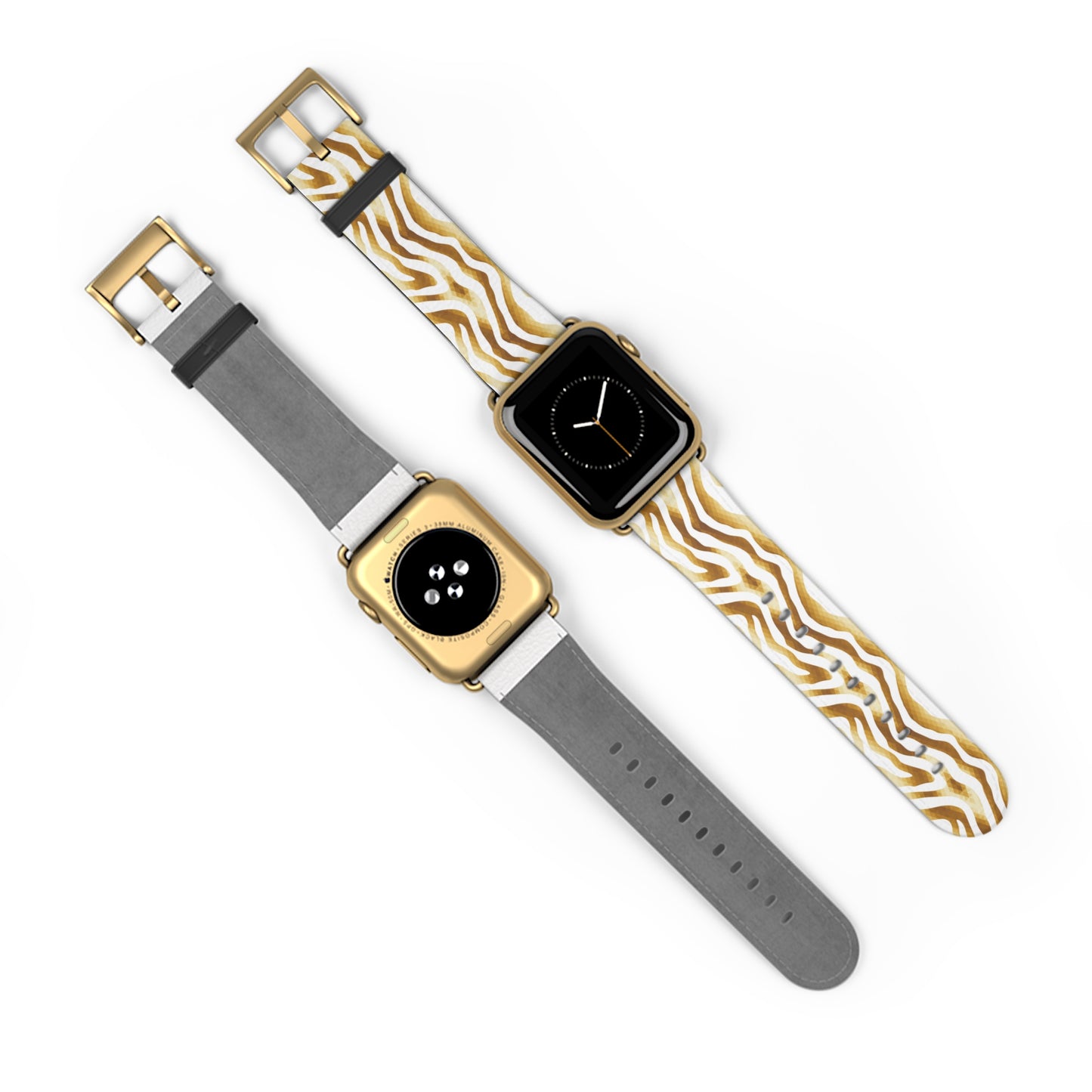 Golden Wavy Watch Band