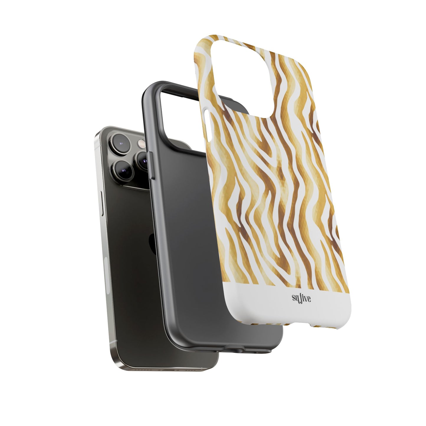 Golden Wavy Tough Cases