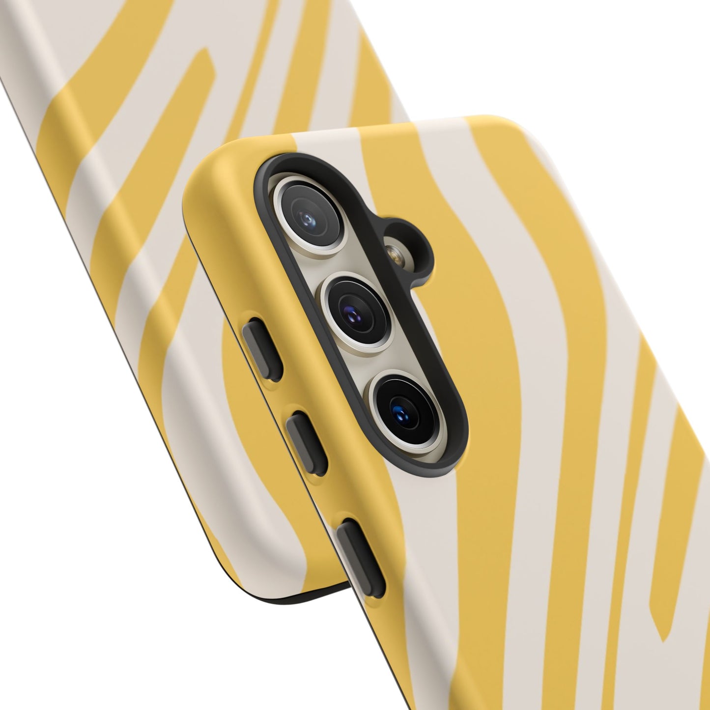 Yellow Bold Wavy lines Tough Cases