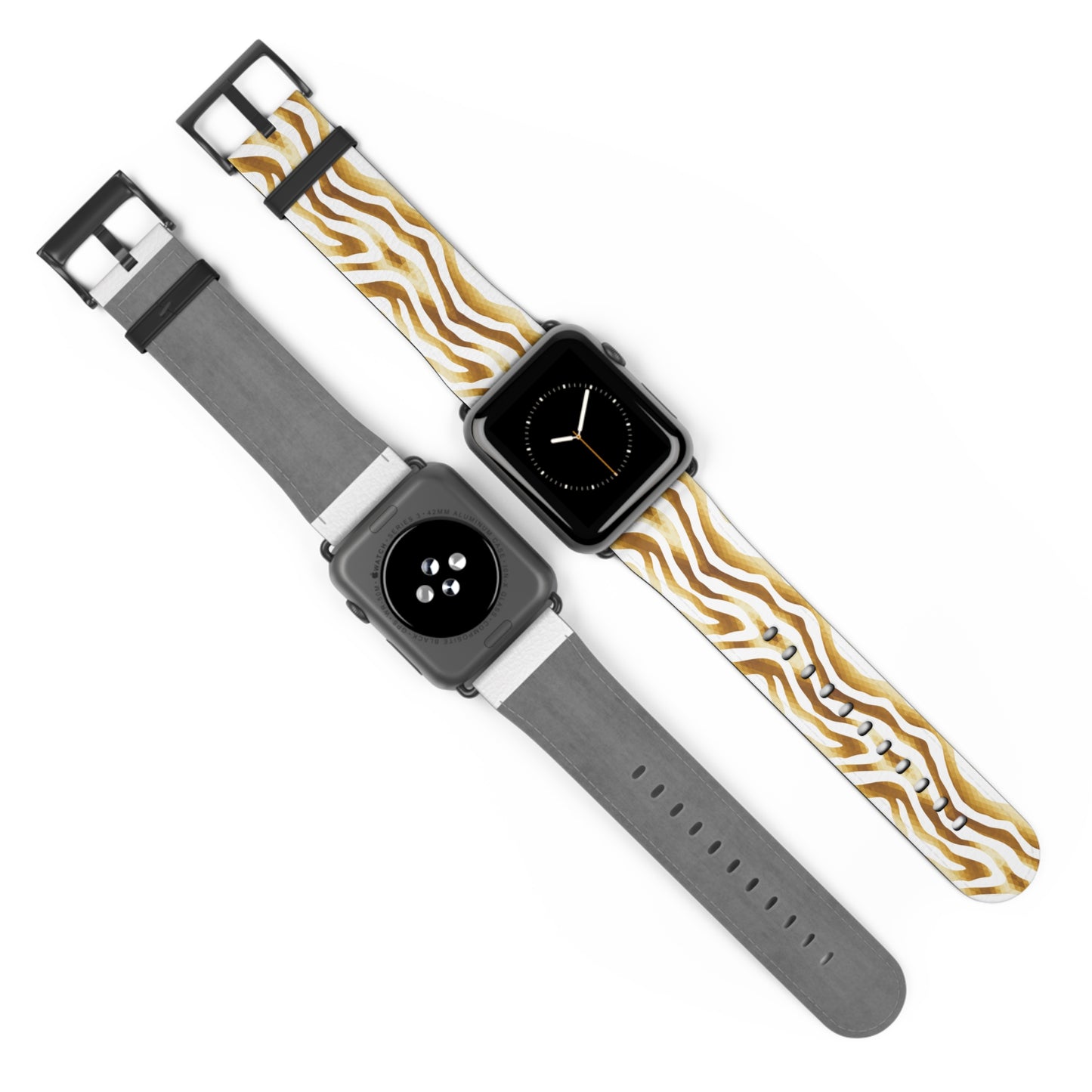 Golden Wavy Watch Band