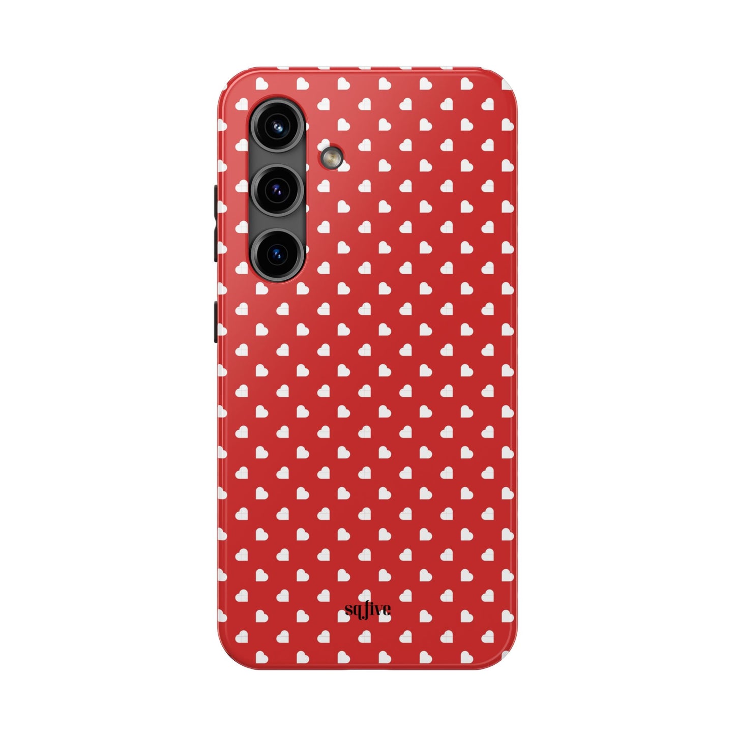 Red Hearts Tough Phone Cases - iPhone 15 14 13 | Samsung Case