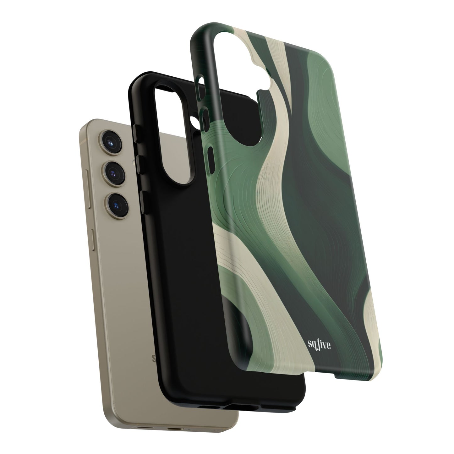 Green Abstract Tough Cases