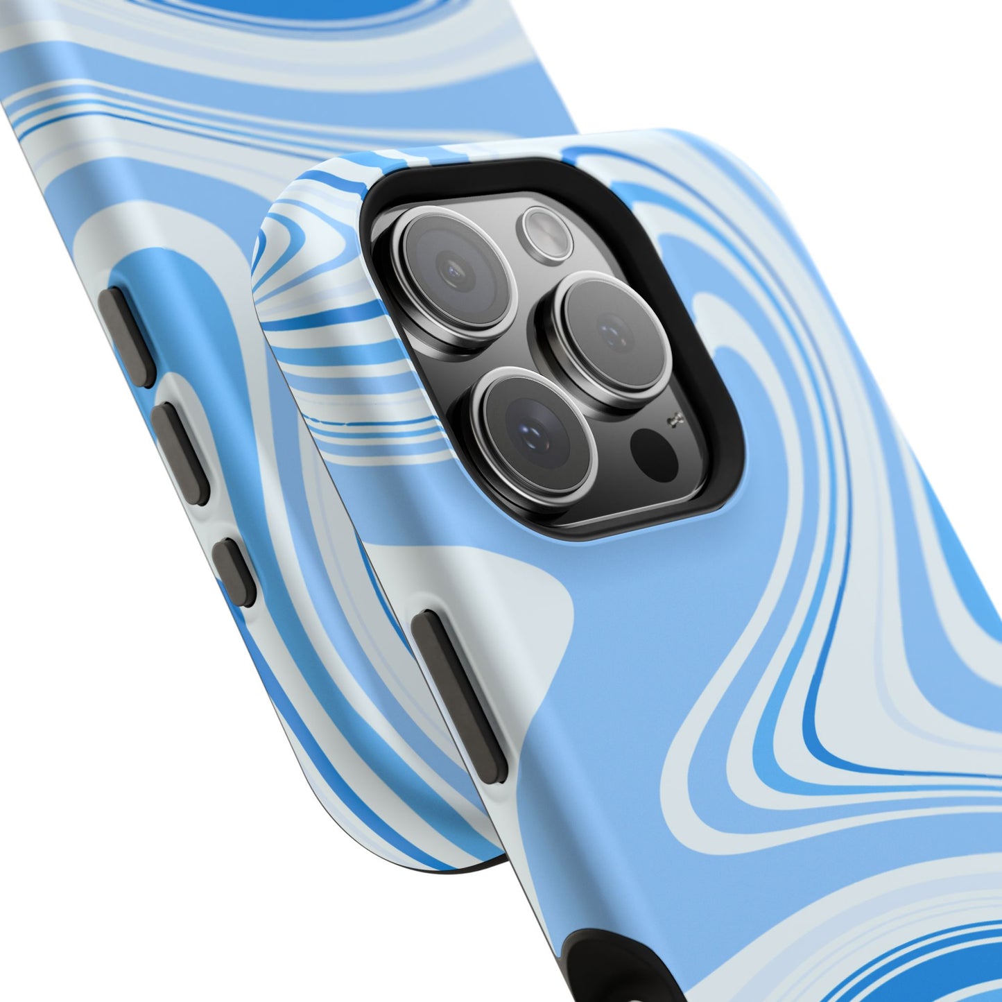 Blue Swirl Magnetic Tough Cases - iphone Magsafe Dual layer case for extra durability