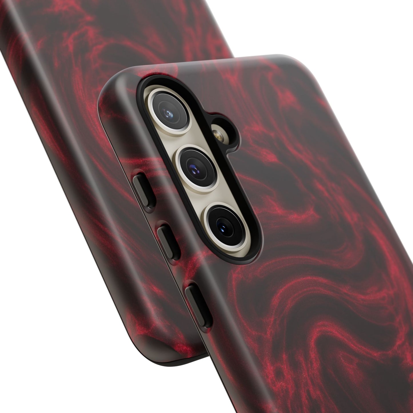 Red Wavy pattern Tough Cases