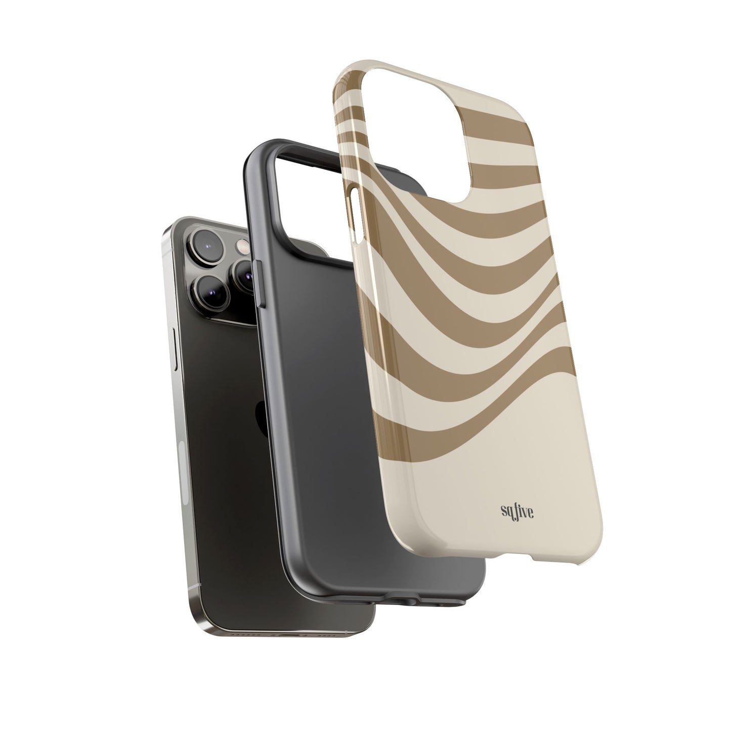 Brown Wavy Tough Cases