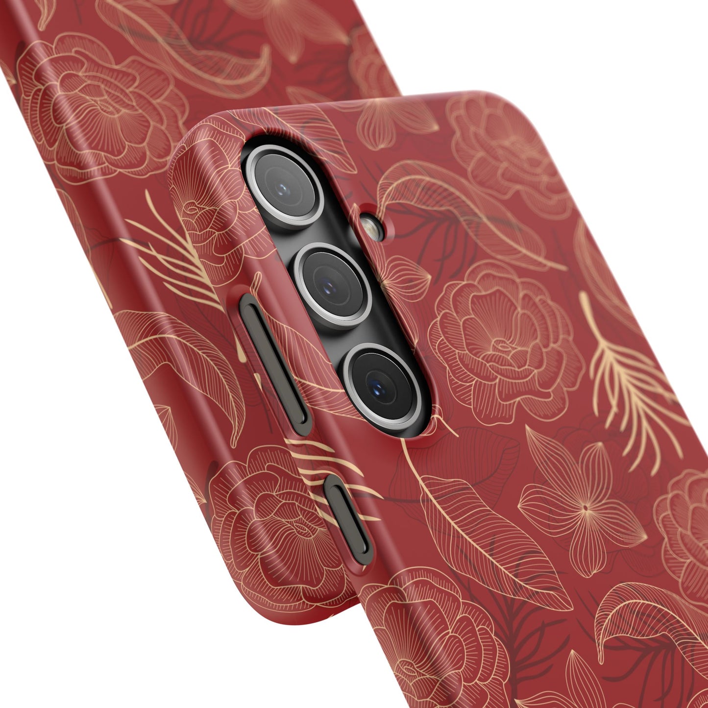 Red floral case