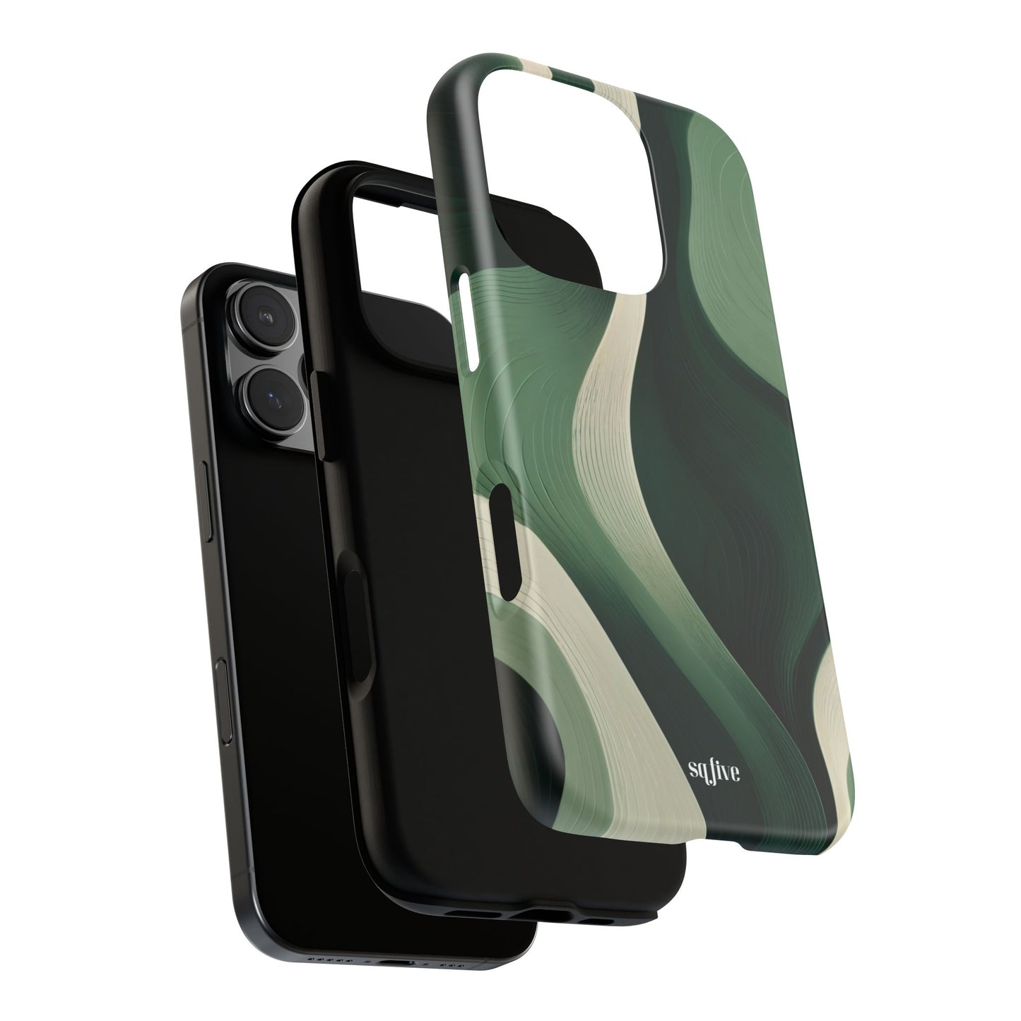 Green Abstract Tough Cases