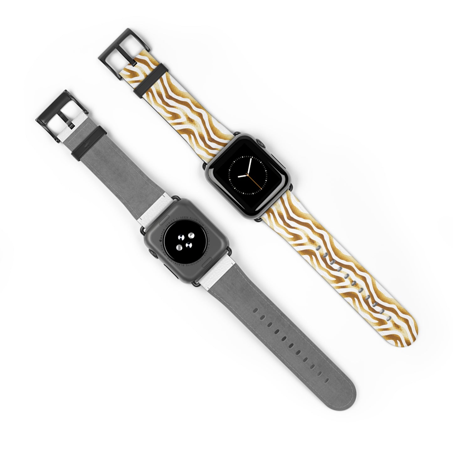 Golden Wavy Watch Band