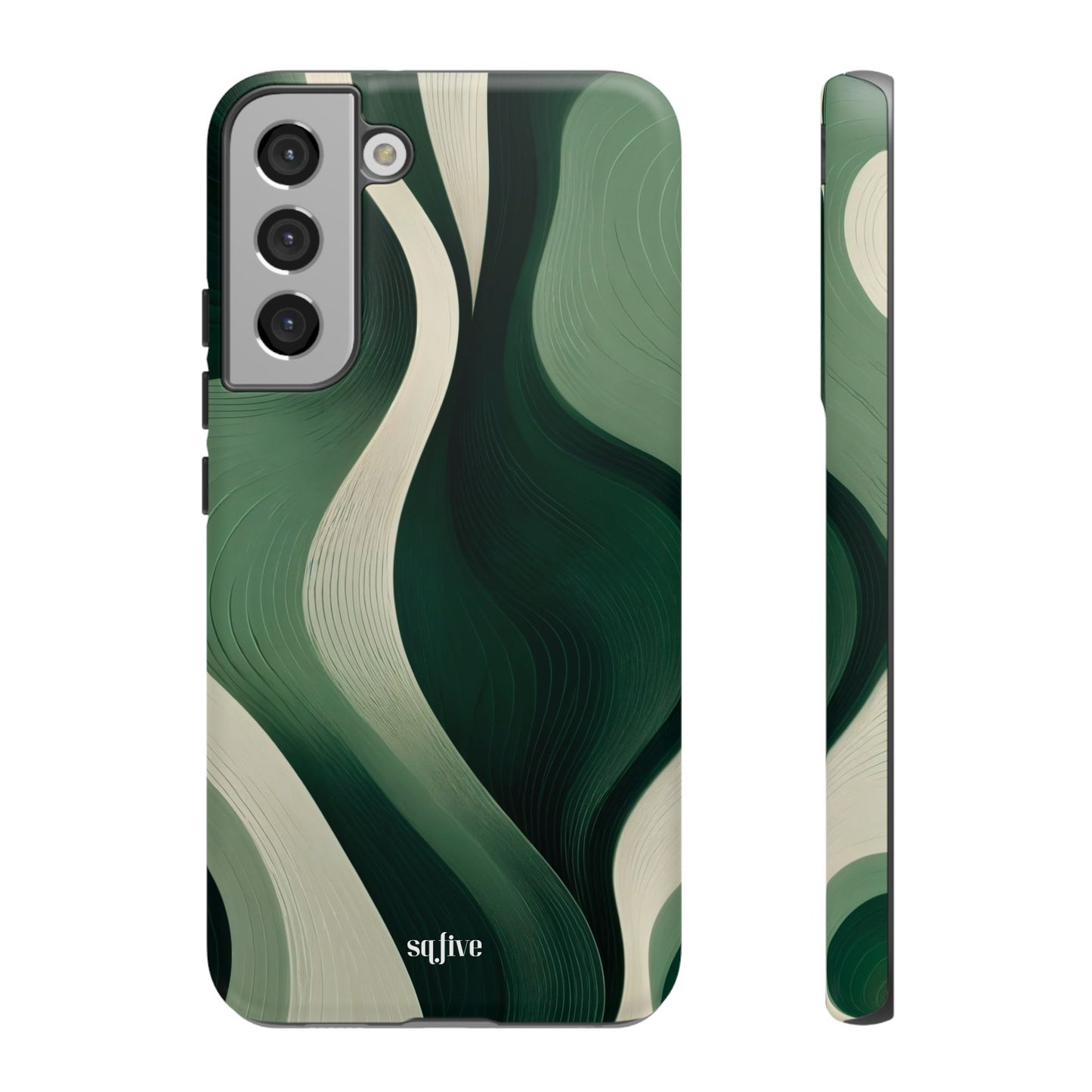 Green Abstract Tough Cases