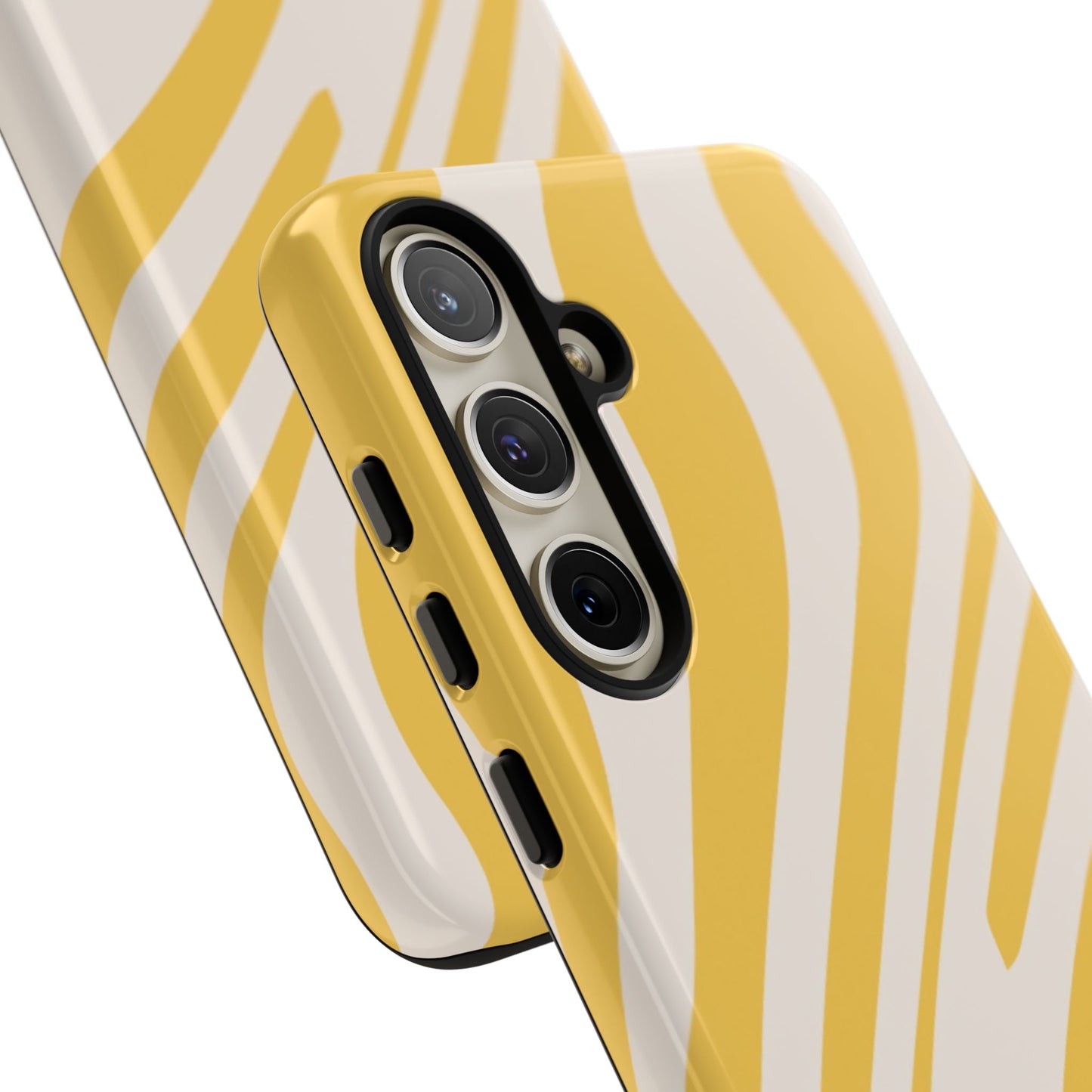 Yellow Bold Wavy lines Tough Cases