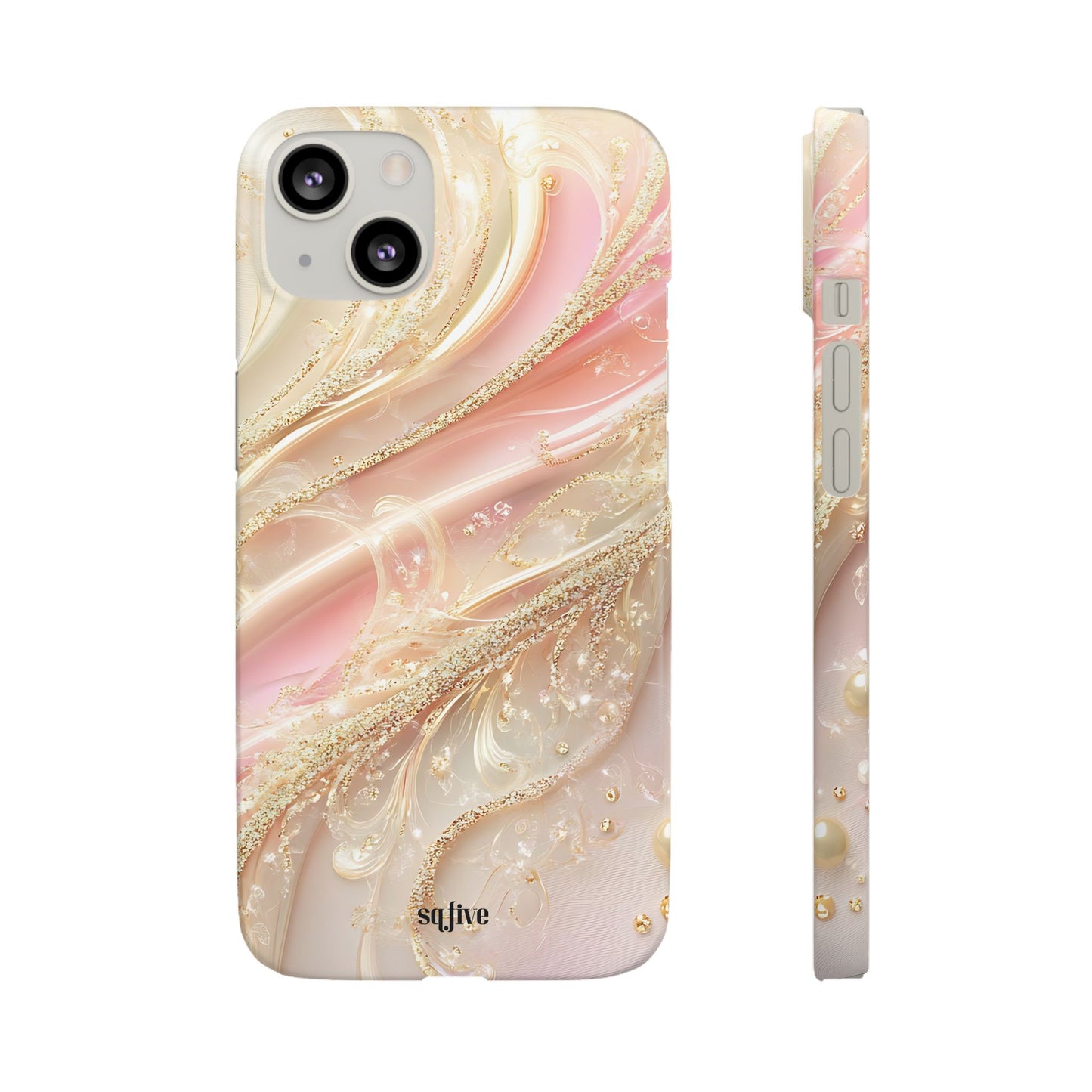 Elegant Floral Phone Case, Unique Phone Cover, Glamorous Snap Case, Jewelry Style Phone Accessory, Gift for Her