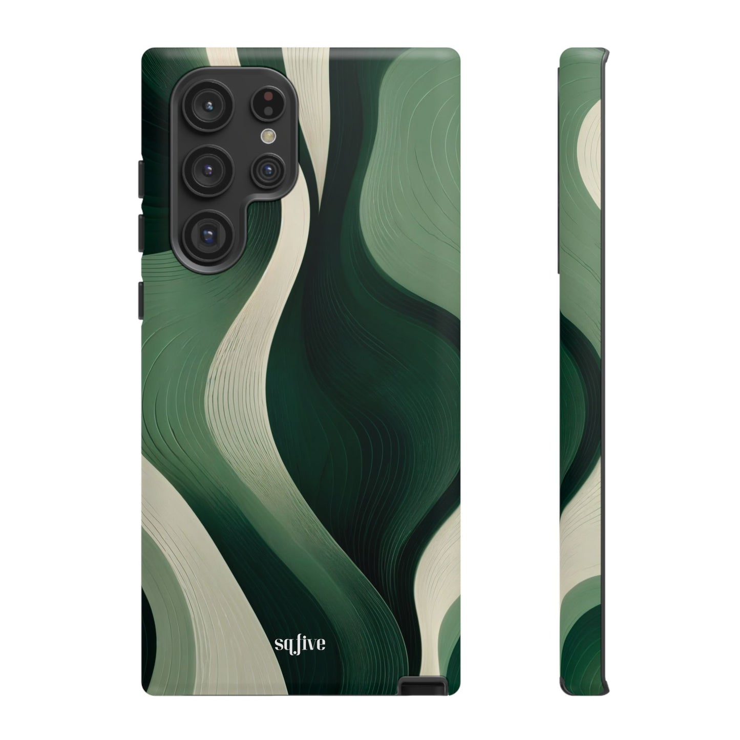 Green Abstract Tough Cases