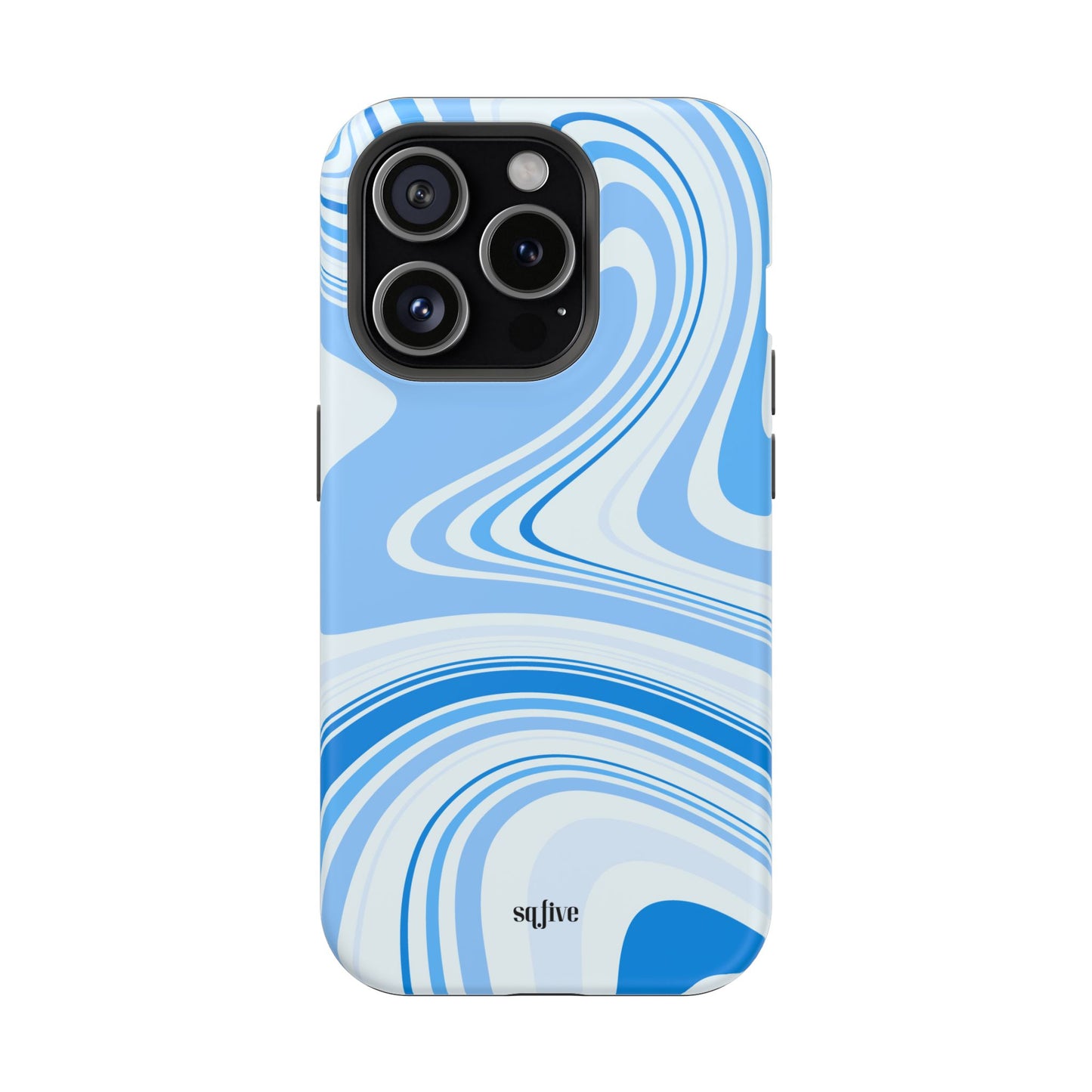 Blue Swirl Magnetic Tough Cases - iphone Magsafe Dual layer case for extra durability