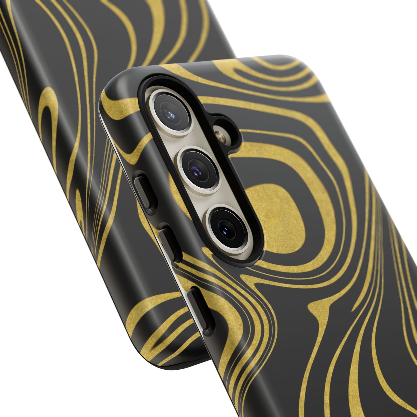 Black Yellow Wavy Tough Cases