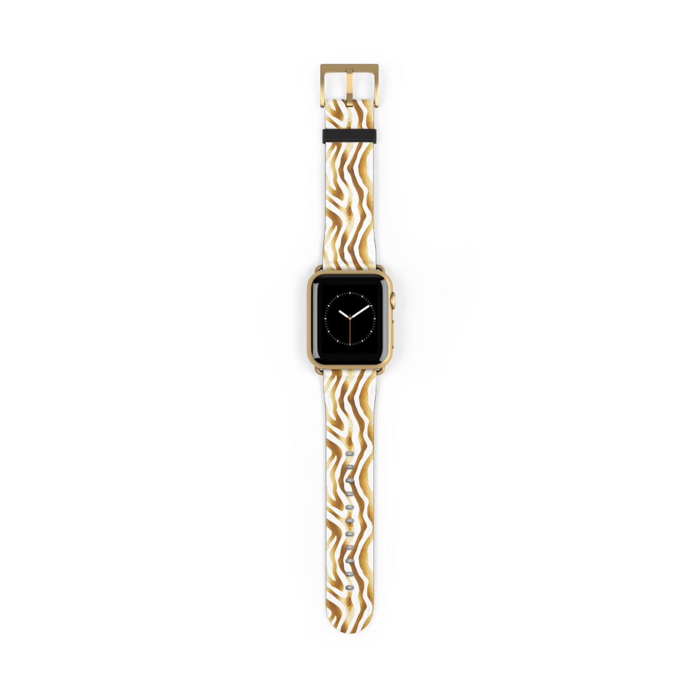 Golden Wavy Watch Band