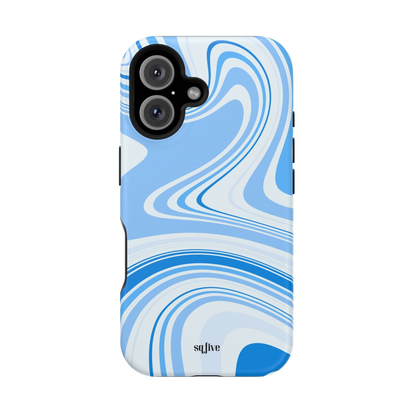 Blue Swirl Magnetic Tough Cases - iphone Magsafe Dual layer case for extra durability