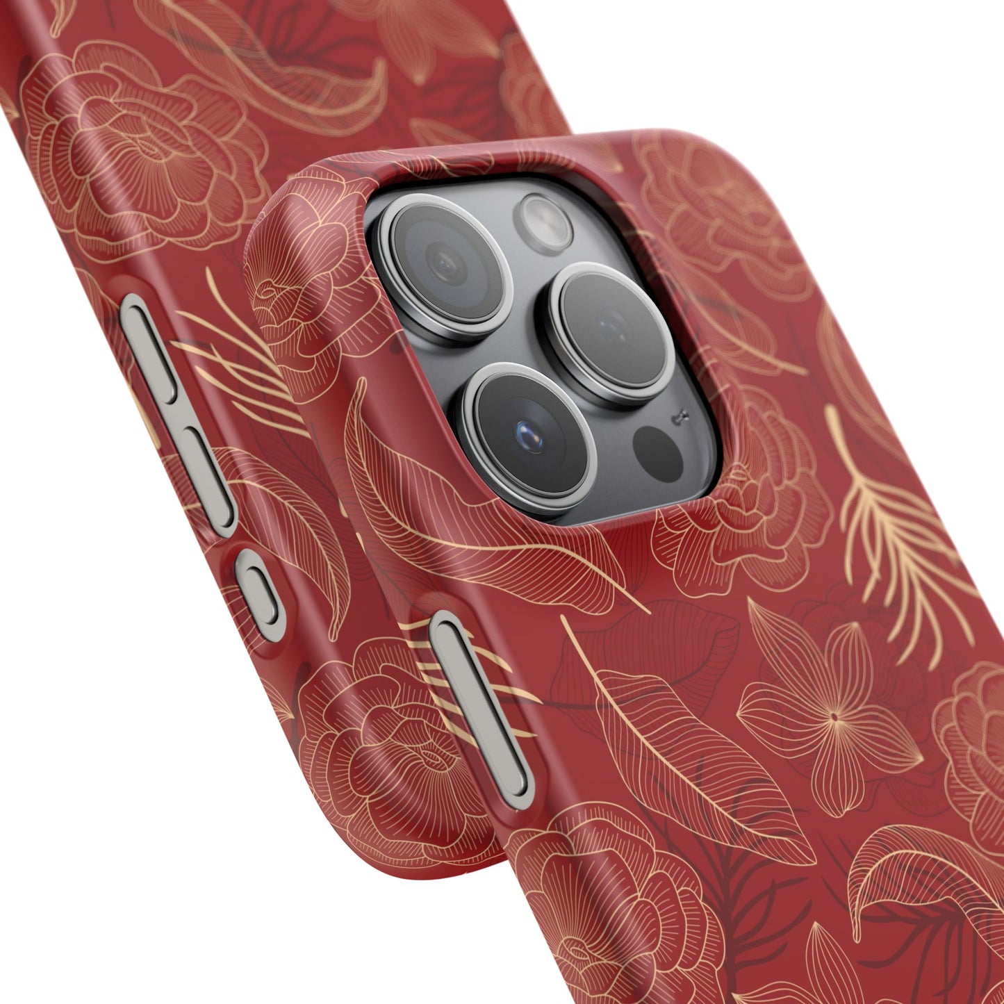 Red floral case