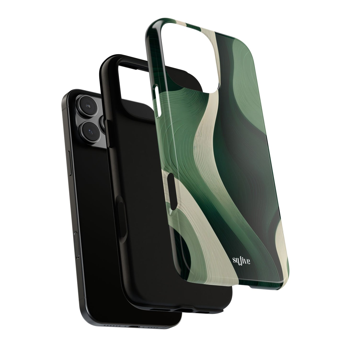 Green Abstract Tough Cases