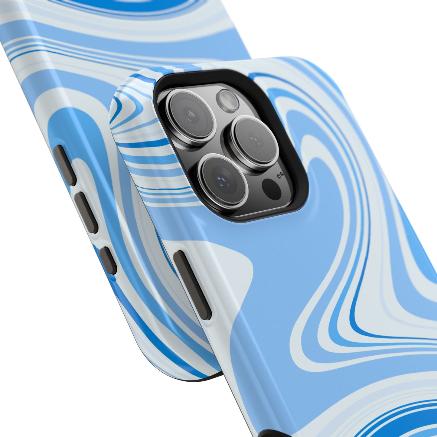 Blue Swirl Magnetic Tough Cases - iphone Magsafe Dual layer case for extra durability