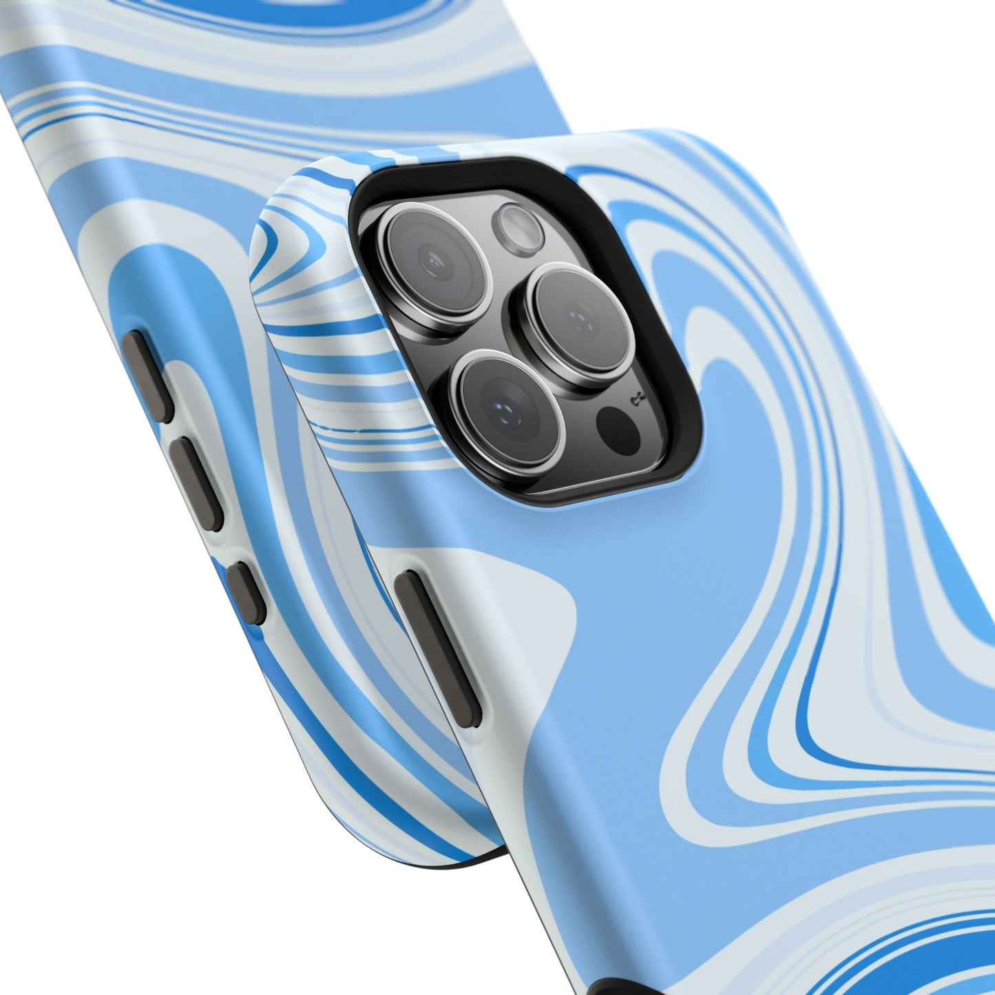 Blue Swirl Magnetic Tough Cases - iphone Magsafe Dual layer case for extra durability