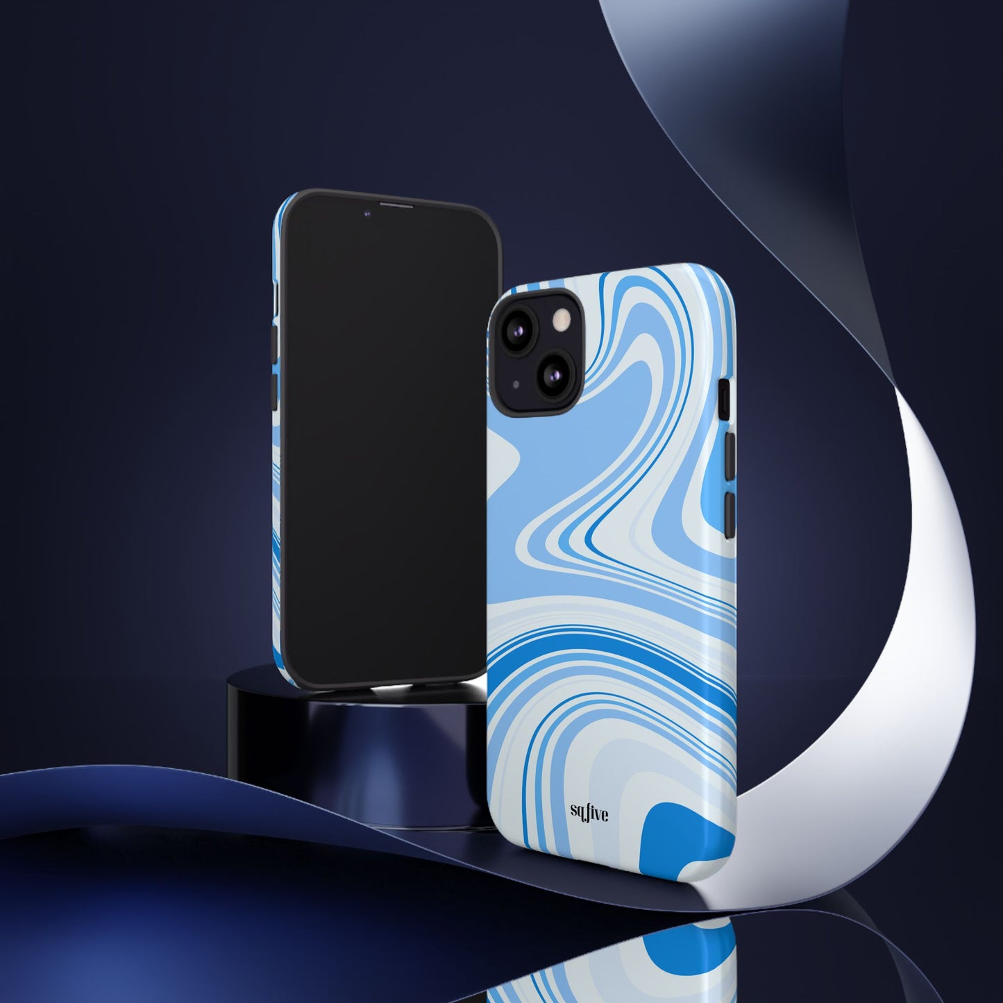 Blue Swirl Tough Cases