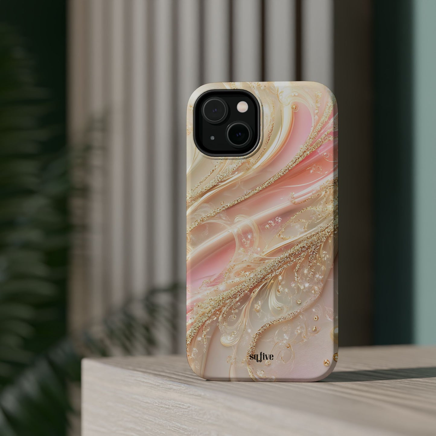 Elegant Magnetic Phone Case, Stylish Phone Cover, Unique Gift for Her, Abstract Art Design, Trendy Phone Accessories, Perfect for Birthdays,