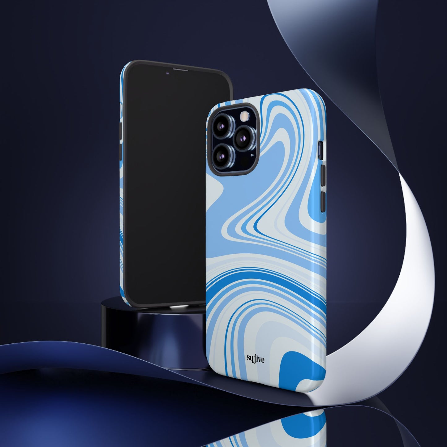 Blue Swirl Tough Cases